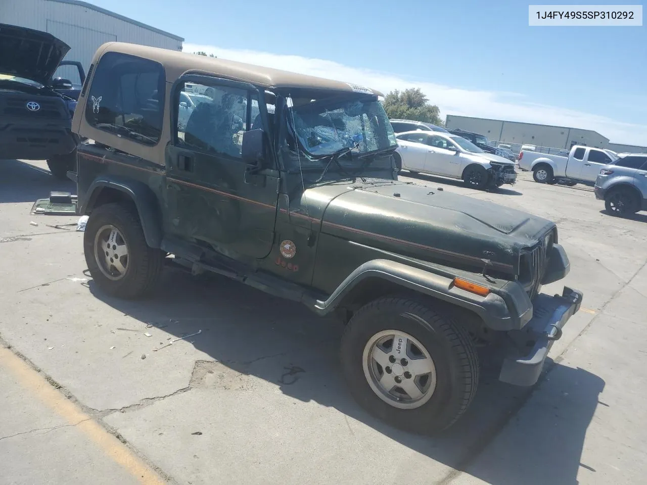 1995 Jeep Wrangler / Yj Sahara VIN: 1J4FY49S5SP310292 Lot: 50883084