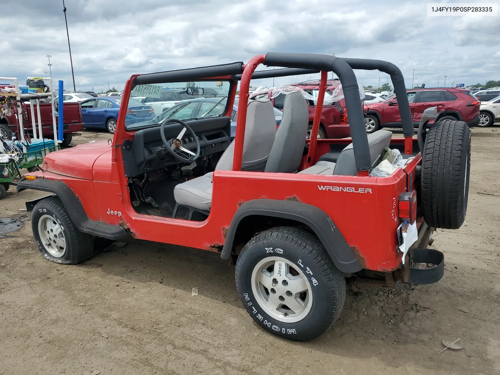 1995 Jeep Wrangler / Yj S VIN: 1J4FY19P0SP283335 Lot: 64138514