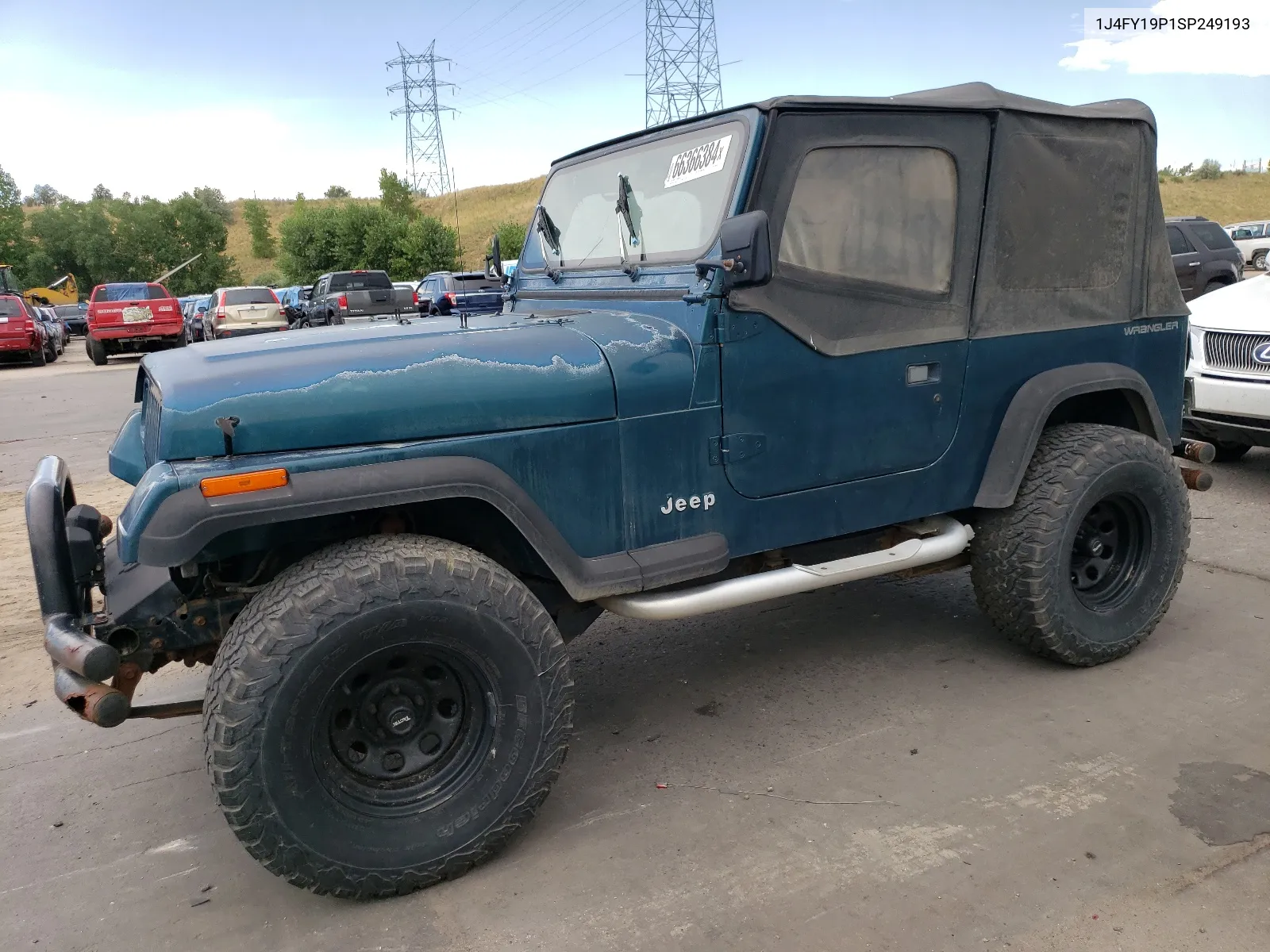 1995 Jeep Wrangler / Yj S VIN: 1J4FY19P1SP249193 Lot: 66366384