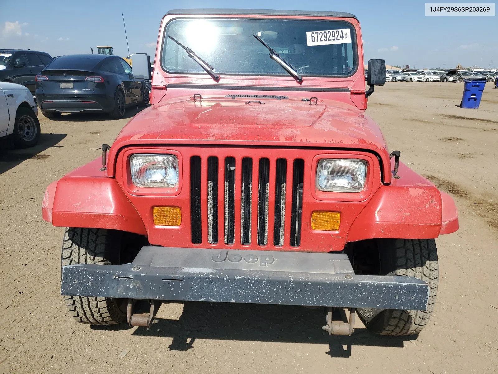 1995 Jeep Wrangler / Yj Se VIN: 1J4FY29S6SP203269 Lot: 67292924