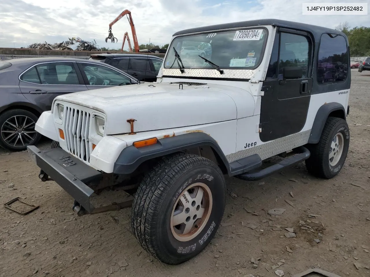 1995 Jeep Wrangler / Yj S VIN: 1J4FY19P1SP252482 Lot: 72098704