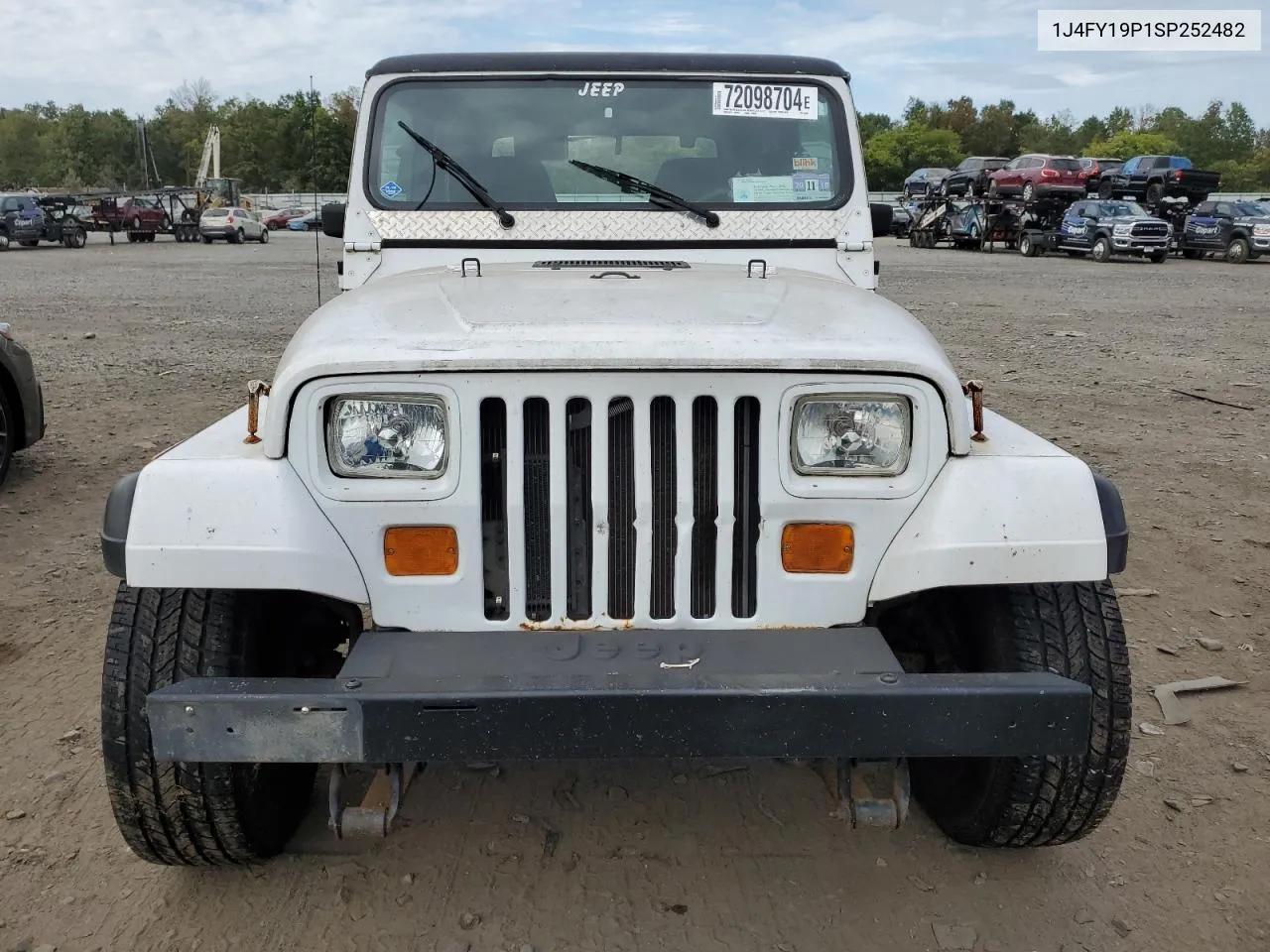 1995 Jeep Wrangler / Yj S VIN: 1J4FY19P1SP252482 Lot: 72098704