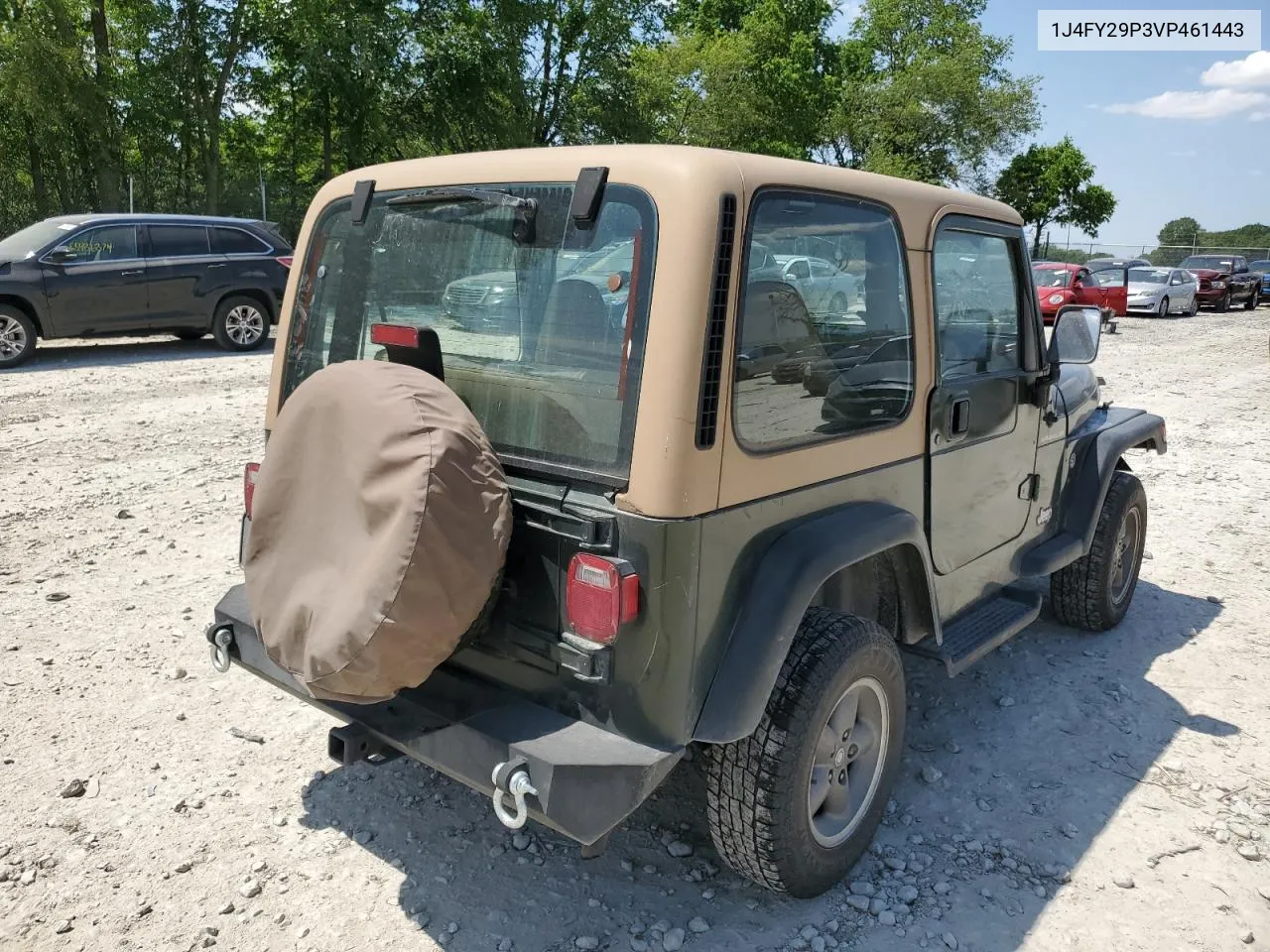 1997 Jeep Wrangler / Tj Se VIN: 1J4FY29P3VP461443 Lot: 56243194