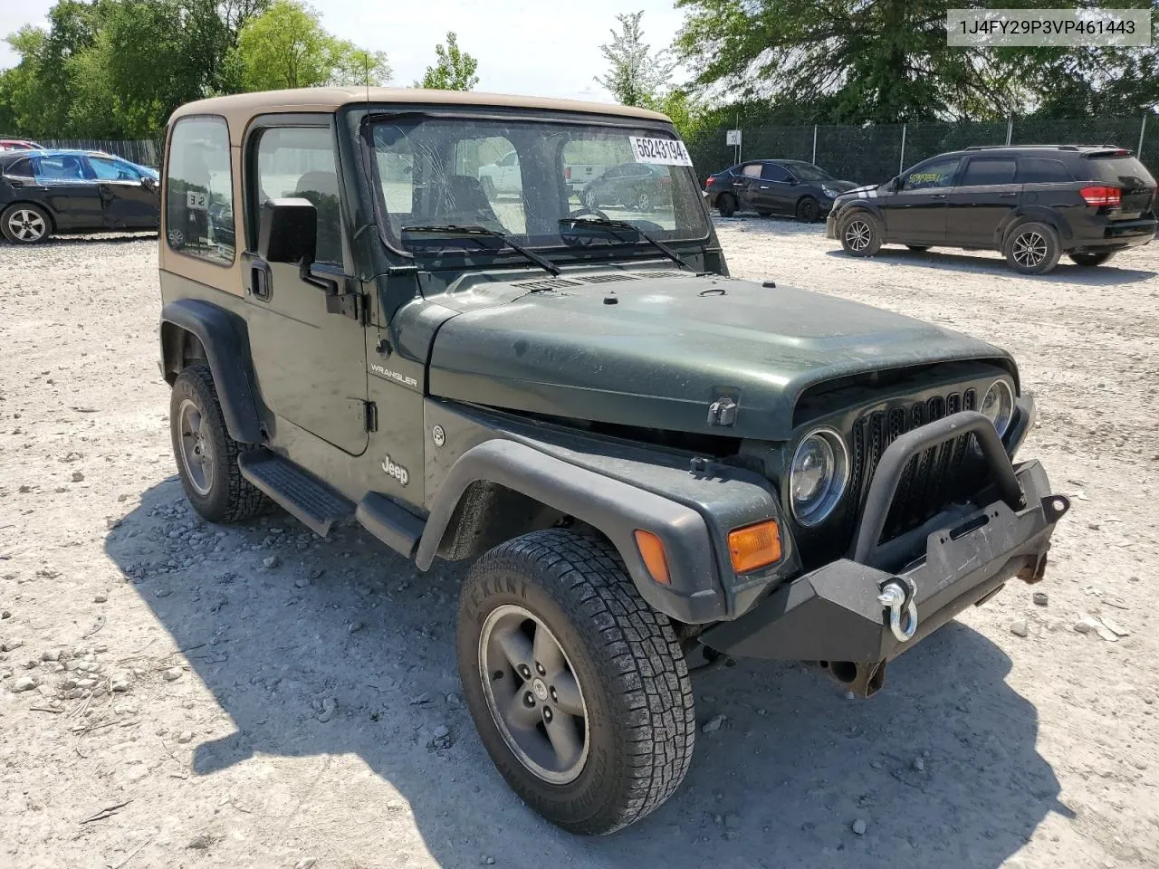 1997 Jeep Wrangler / Tj Se VIN: 1J4FY29P3VP461443 Lot: 56243194