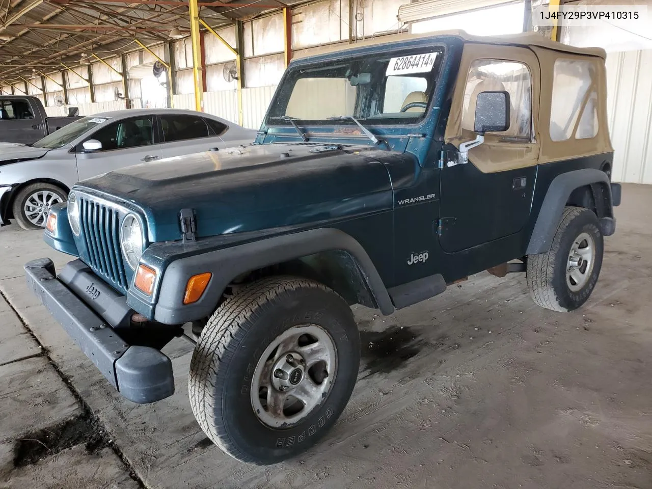 1997 Jeep Wrangler / Tj Se VIN: 1J4FY29P3VP410315 Lot: 62864414