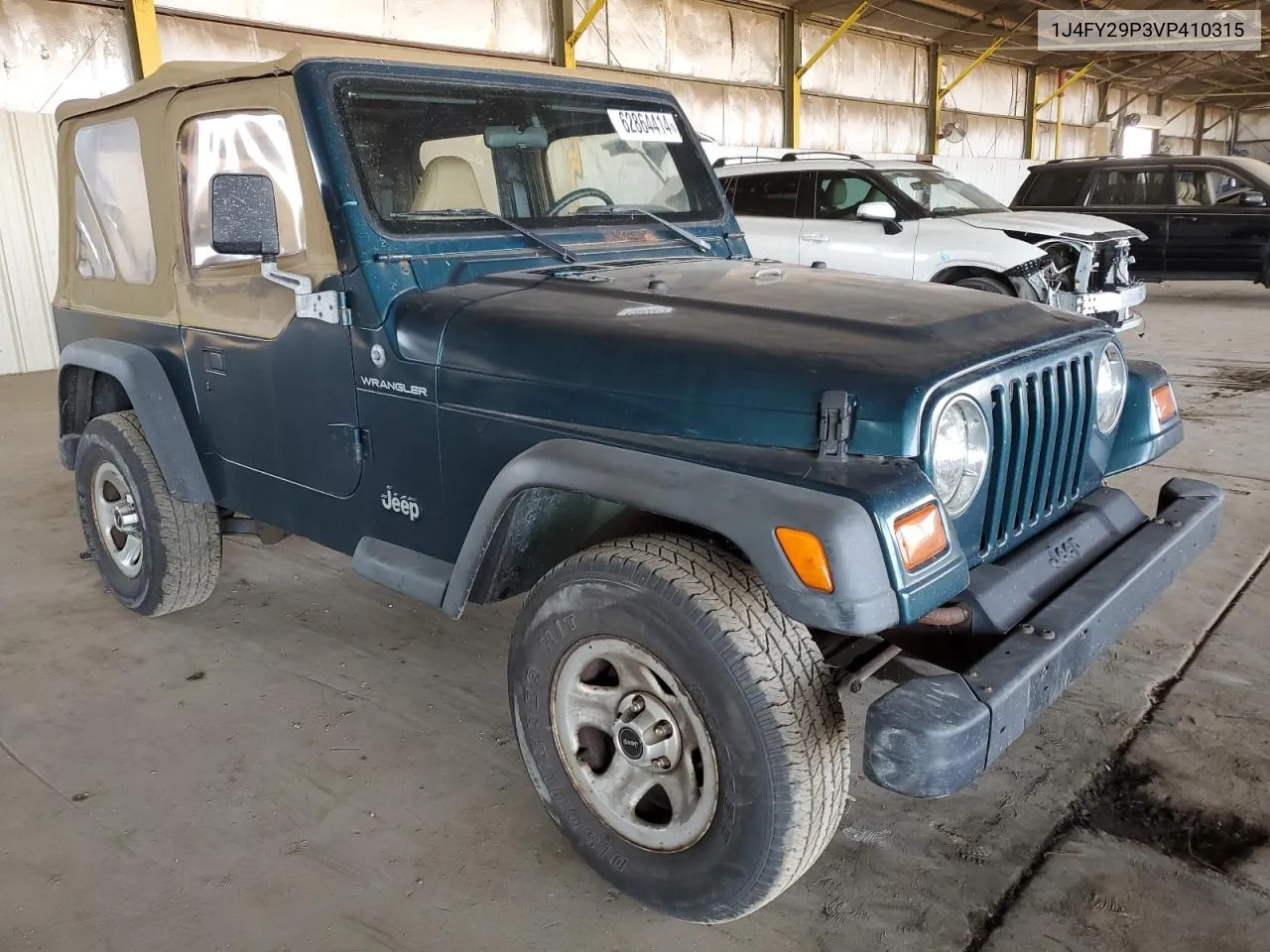 1997 Jeep Wrangler / Tj Se VIN: 1J4FY29P3VP410315 Lot: 62864414