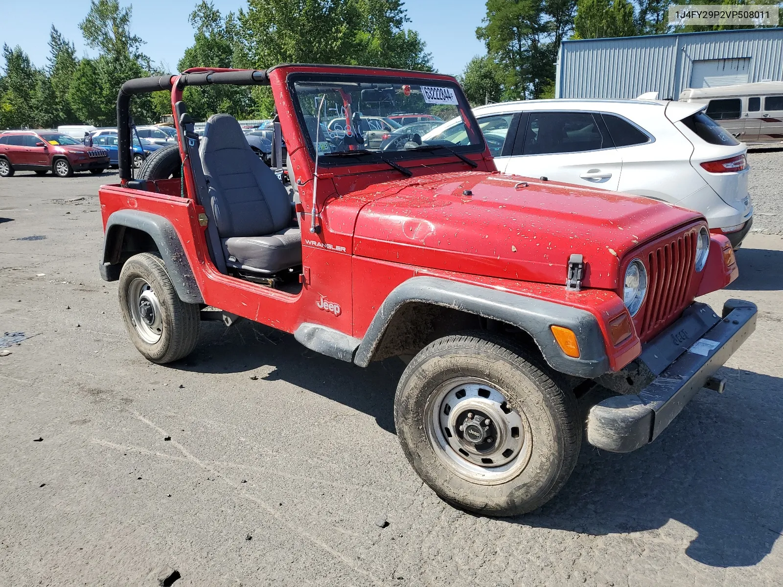 1997 Jeep Wrangler / Tj Se VIN: 1J4FY29P2VP508011 Lot: 63222844