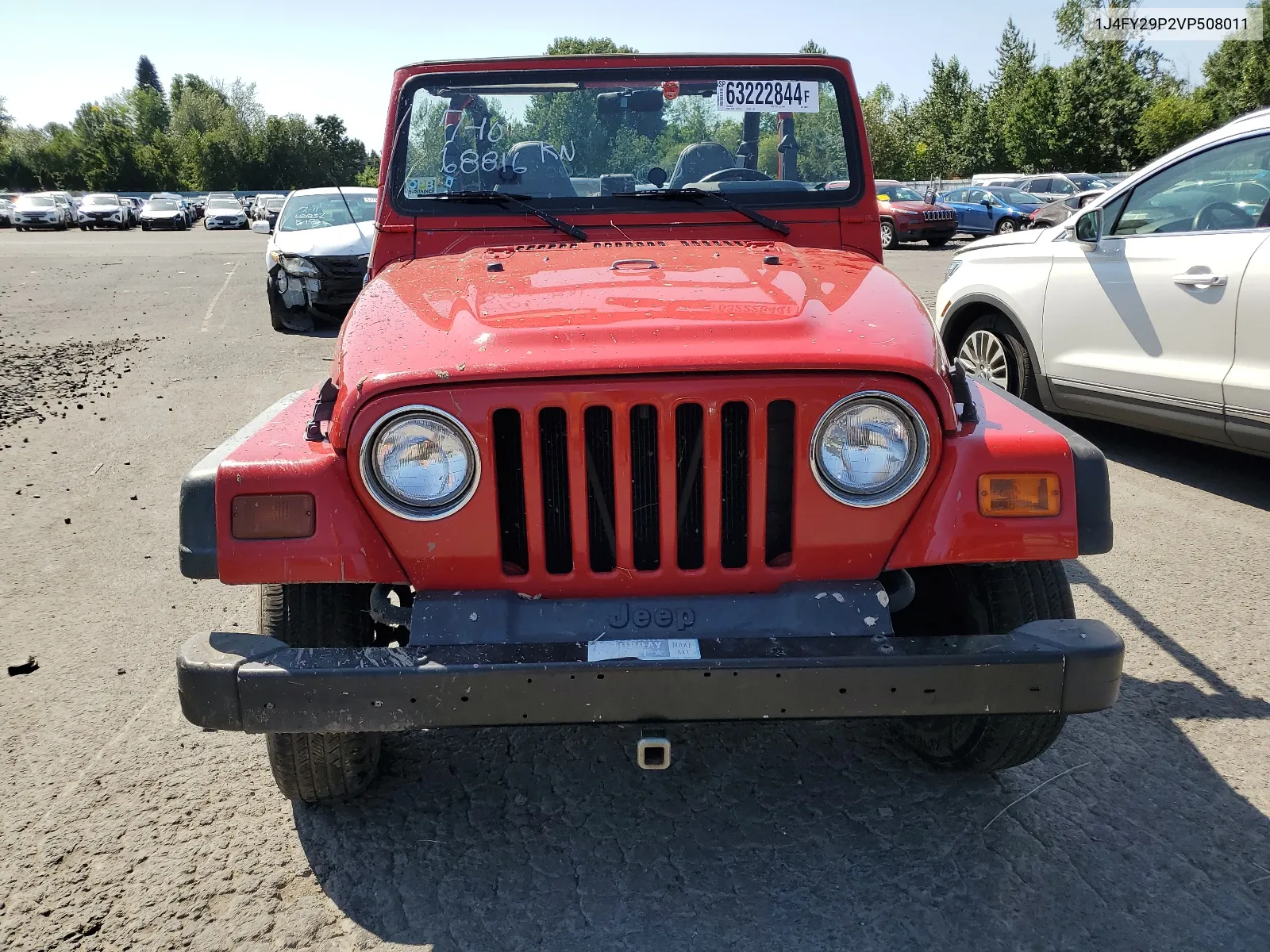 1997 Jeep Wrangler / Tj Se VIN: 1J4FY29P2VP508011 Lot: 63222844