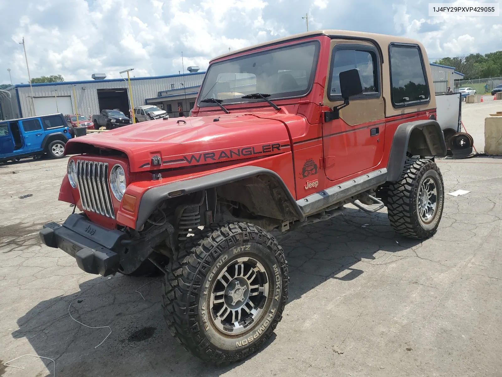 1997 Jeep Wrangler / Tj Se VIN: 1J4FY29PXVP429055 Lot: 65082504