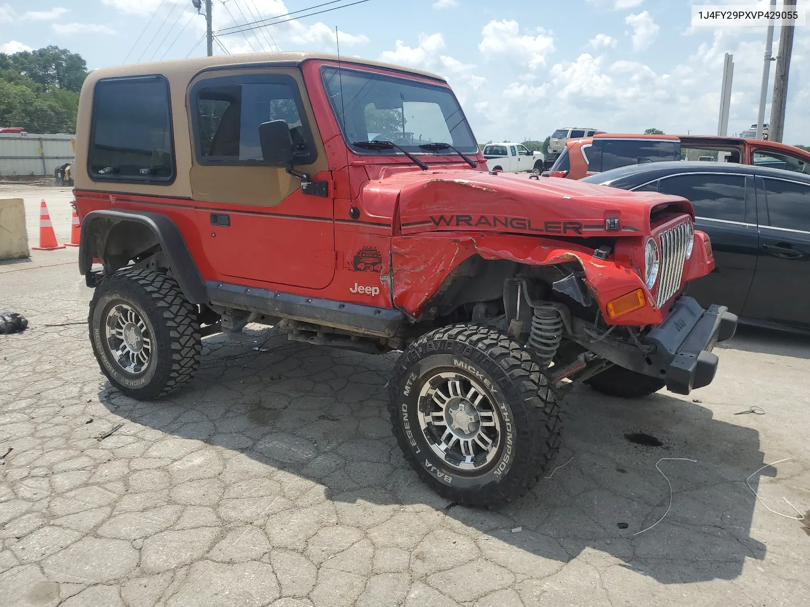 1997 Jeep Wrangler / Tj Se VIN: 1J4FY29PXVP429055 Lot: 65082504