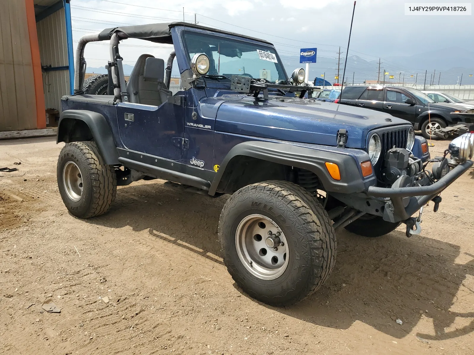 1997 Jeep Wrangler / Tj Se VIN: 1J4FY29P9VP418726 Lot: 65164814