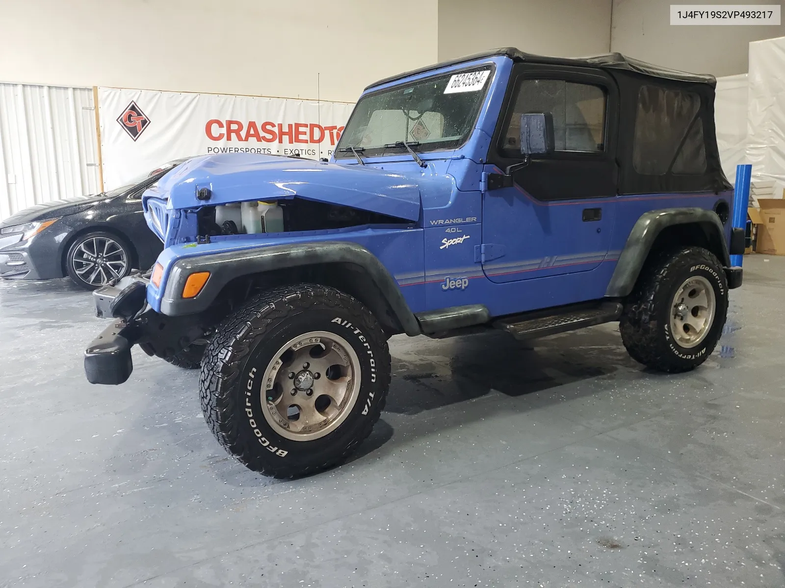 1997 Jeep Wrangler / Tj Sport VIN: 1J4FY19S2VP493217 Lot: 66245364