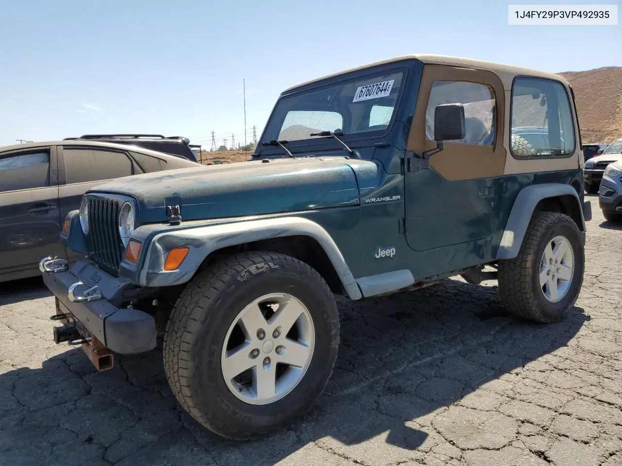 1997 Jeep Wrangler / Tj Se VIN: 1J4FY29P3VP492935 Lot: 67607644