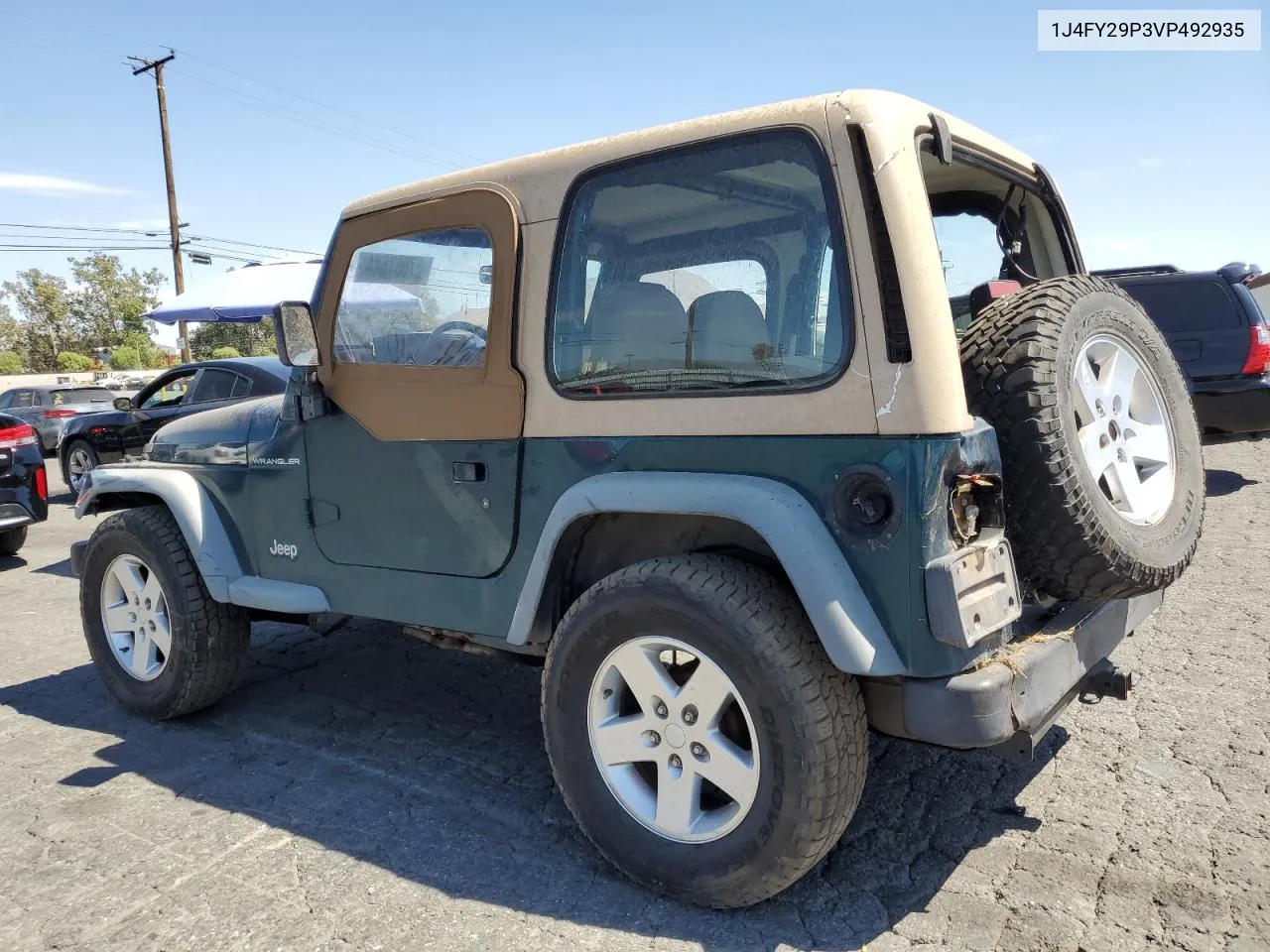 1997 Jeep Wrangler / Tj Se VIN: 1J4FY29P3VP492935 Lot: 67607644