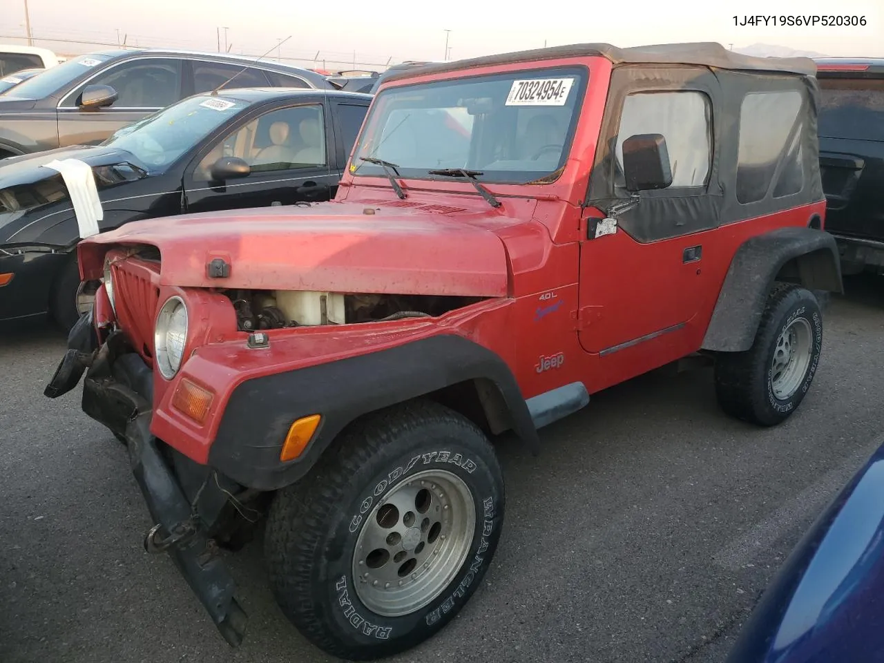 1997 Jeep Wrangler / Tj Sport VIN: 1J4FY19S6VP520306 Lot: 70324954