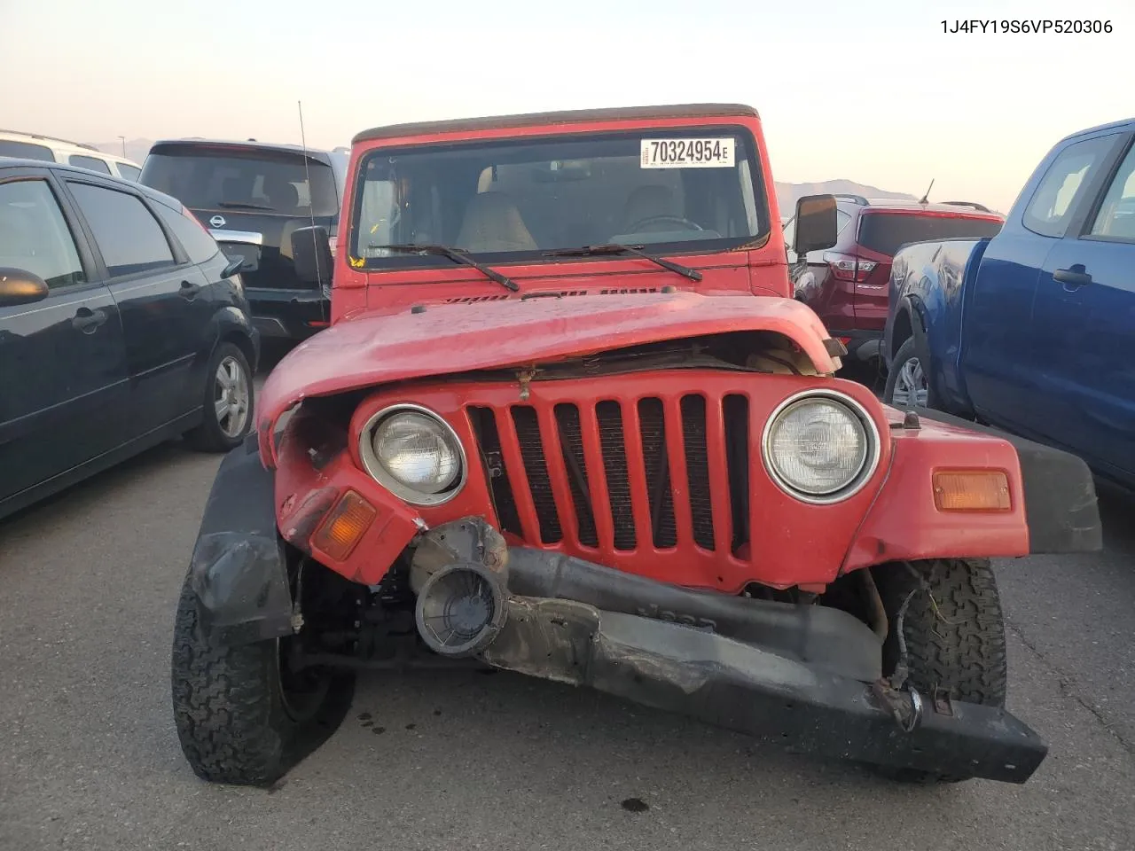 1997 Jeep Wrangler / Tj Sport VIN: 1J4FY19S6VP520306 Lot: 70324954