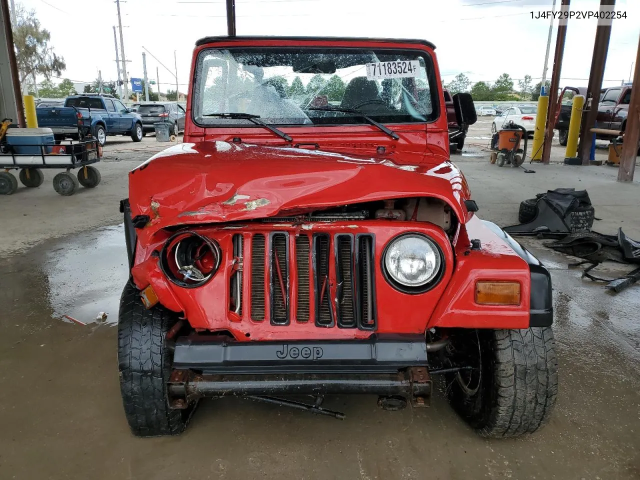 1997 Jeep Wrangler / Tj Se VIN: 1J4FY29P2VP402254 Lot: 71183524