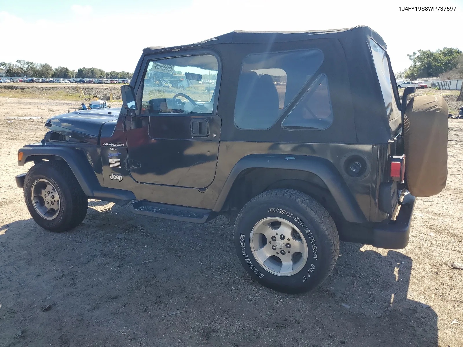 1998 Jeep Wrangler / Tj Sport VIN: 1J4FY19S8WP737597 Lot: 60335494