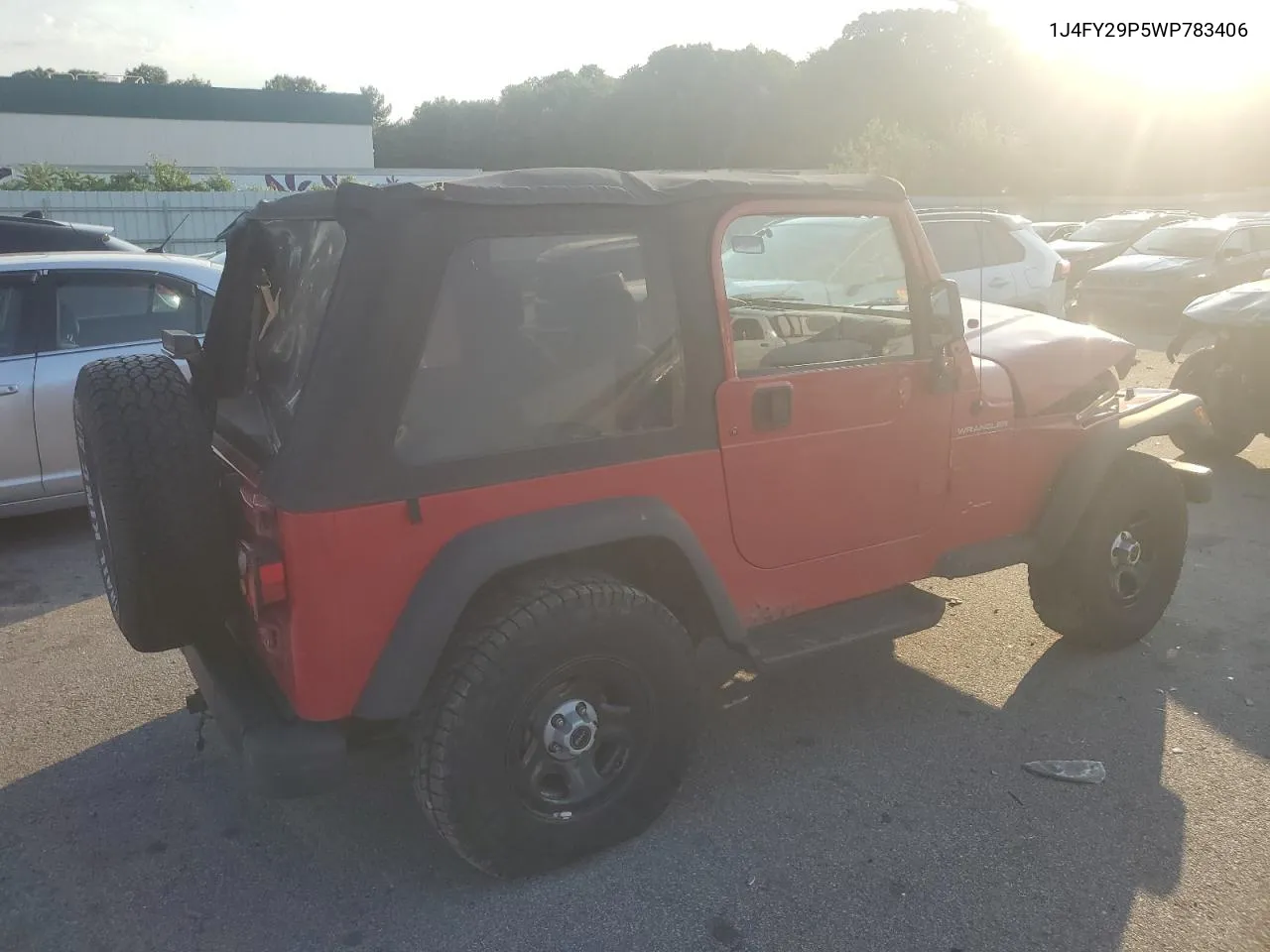 1998 Jeep Wrangler / Tj Se VIN: 1J4FY29P5WP783406 Lot: 62490314