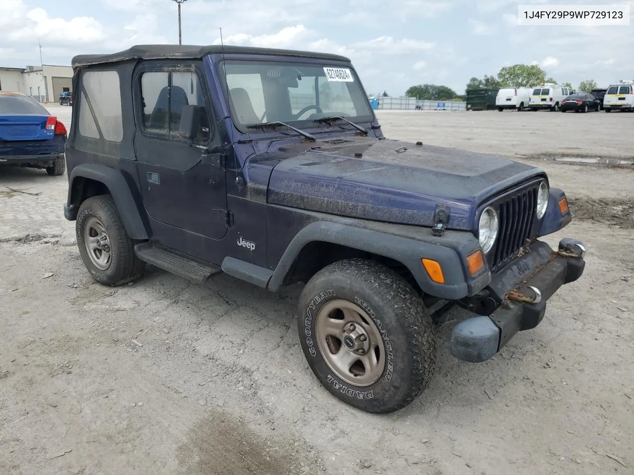 1998 Jeep Wrangler / Tj Se VIN: 1J4FY29P9WP729123 Lot: 62740624