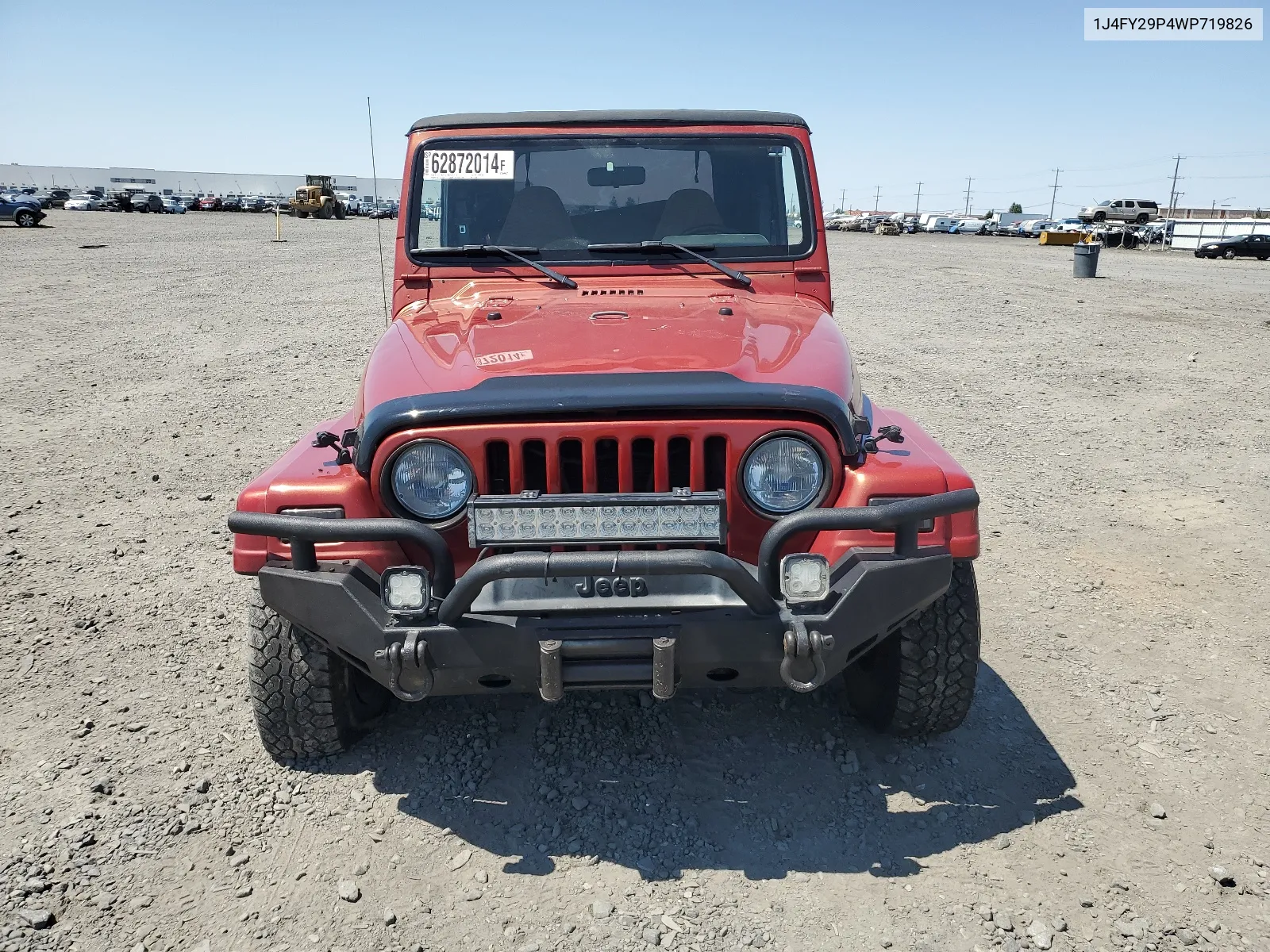 1998 Jeep Wrangler / Tj Se VIN: 1J4FY29P4WP719826 Lot: 62872014