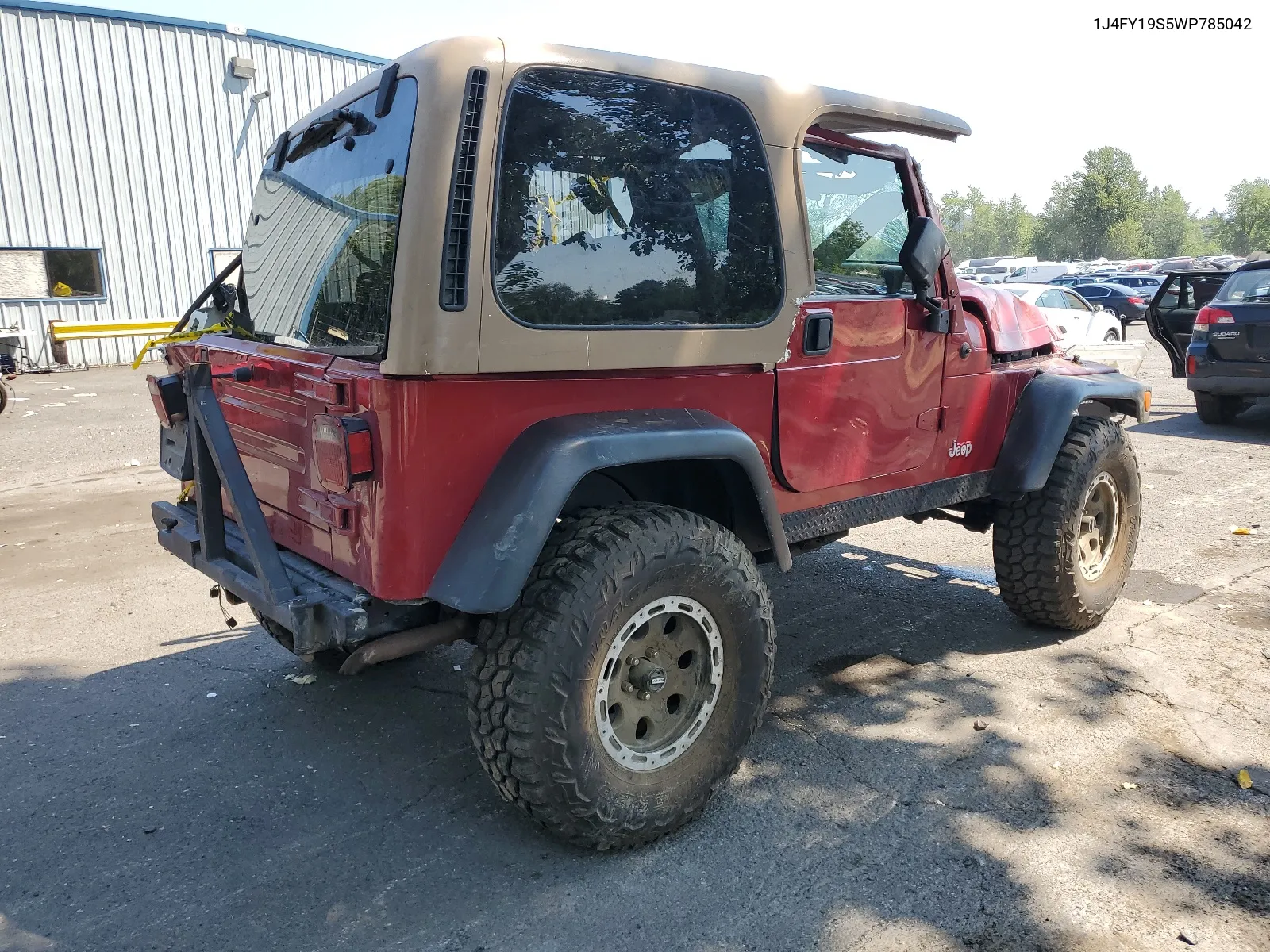 1998 Jeep Wrangler / Tj Sport VIN: 1J4FY19S5WP785042 Lot: 65415924