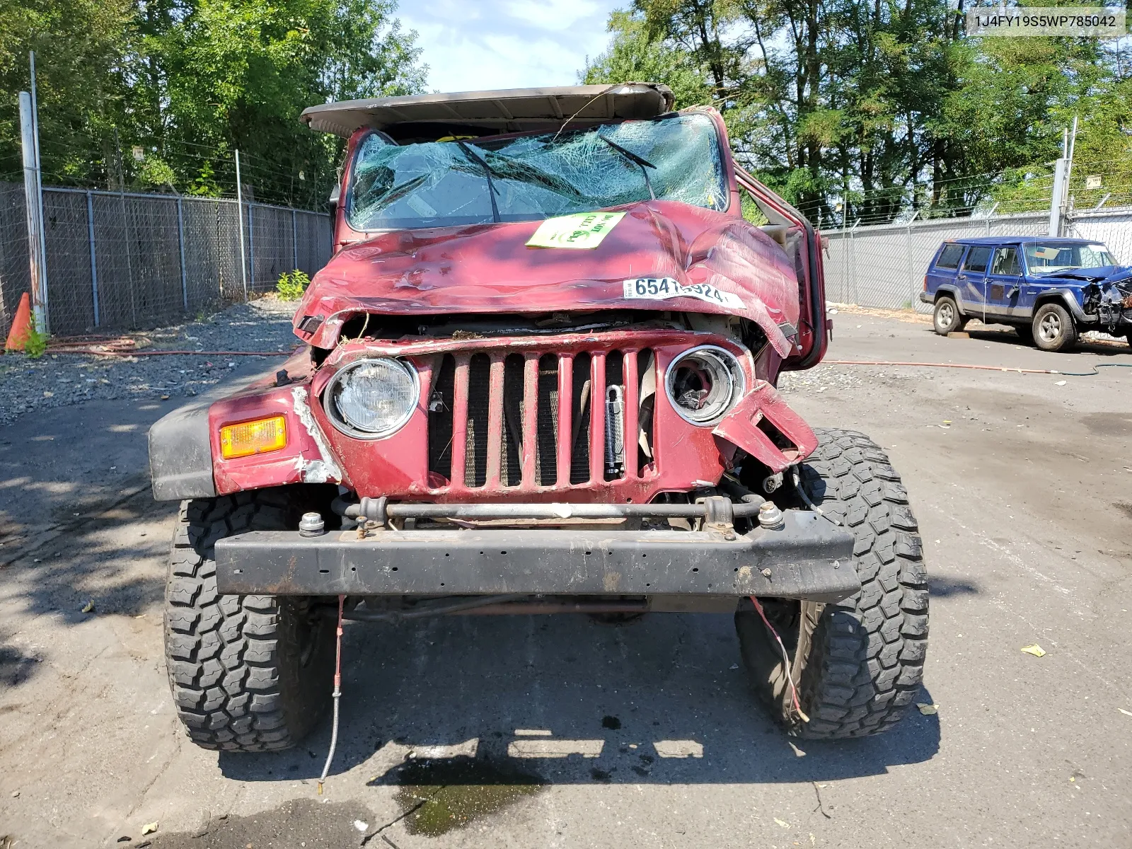 1998 Jeep Wrangler / Tj Sport VIN: 1J4FY19S5WP785042 Lot: 65415924