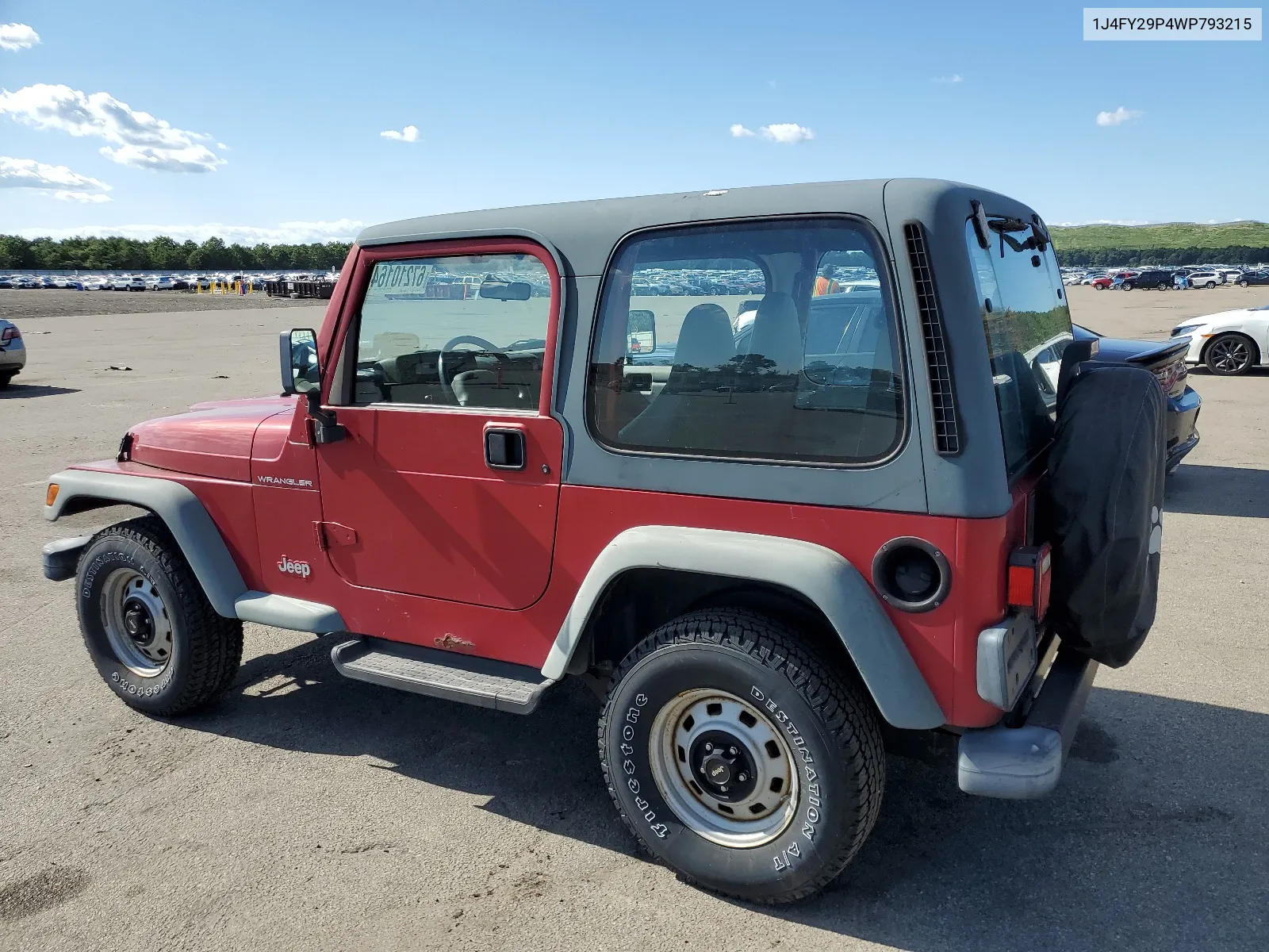 1998 Jeep Wrangler / Tj Se VIN: 1J4FY29P4WP793215 Lot: 67210164