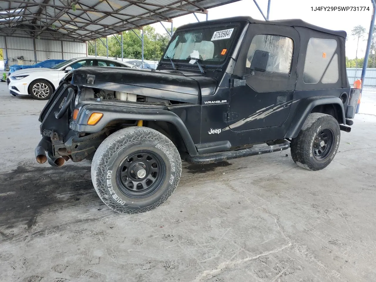 1998 Jeep Wrangler / Tj Se VIN: 1J4FY29P5WP731774 Lot: 67535984