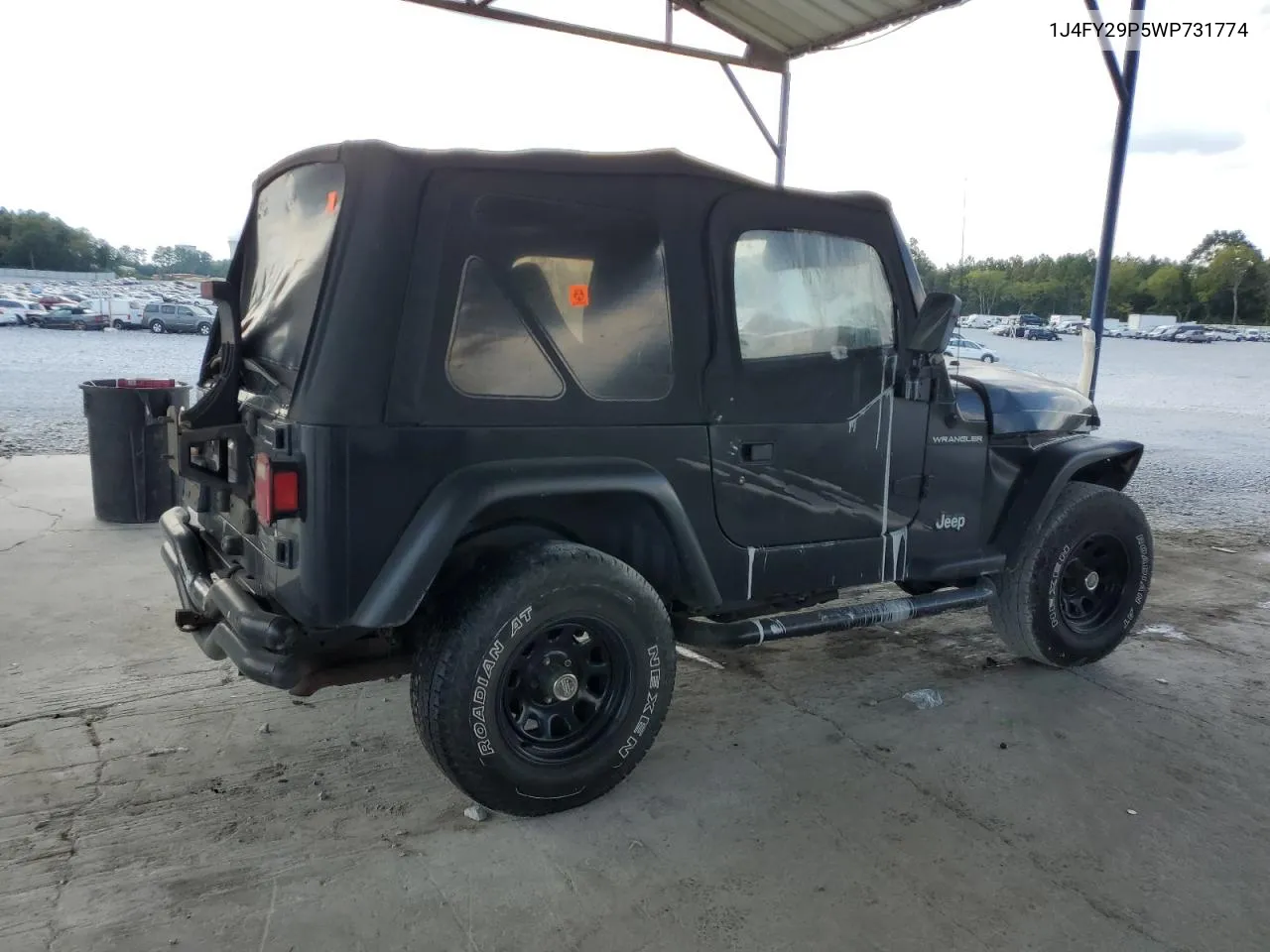 1998 Jeep Wrangler / Tj Se VIN: 1J4FY29P5WP731774 Lot: 67535984