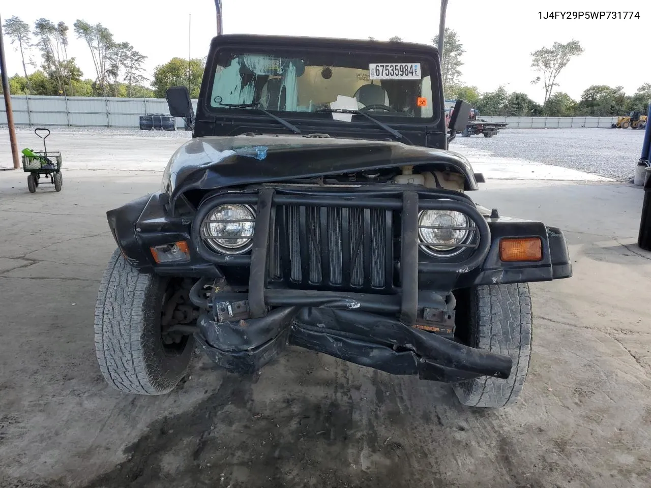 1998 Jeep Wrangler / Tj Se VIN: 1J4FY29P5WP731774 Lot: 67535984