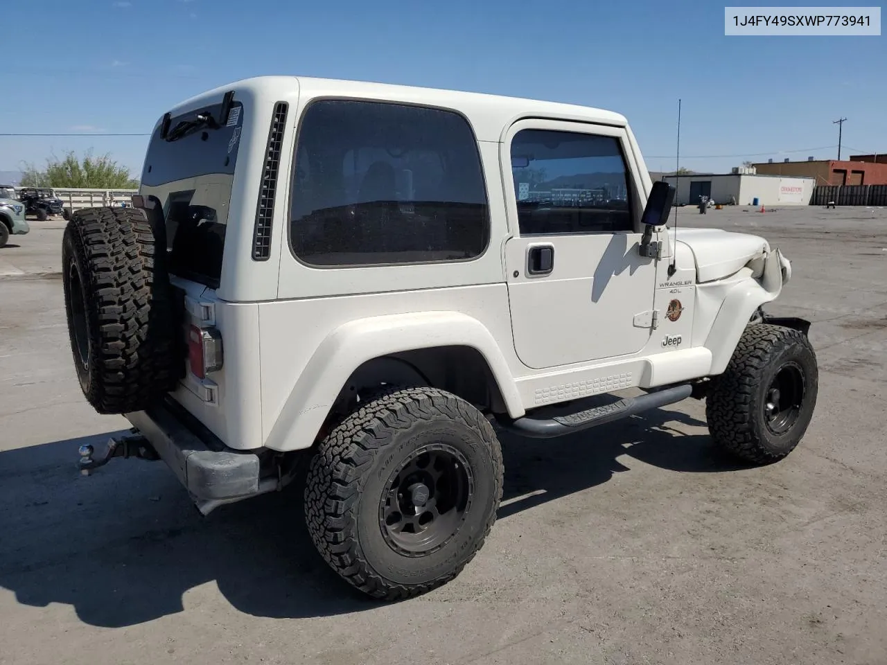 1998 Jeep Wrangler / Tj Sahara VIN: 1J4FY49SXWP773941 Lot: 72020674