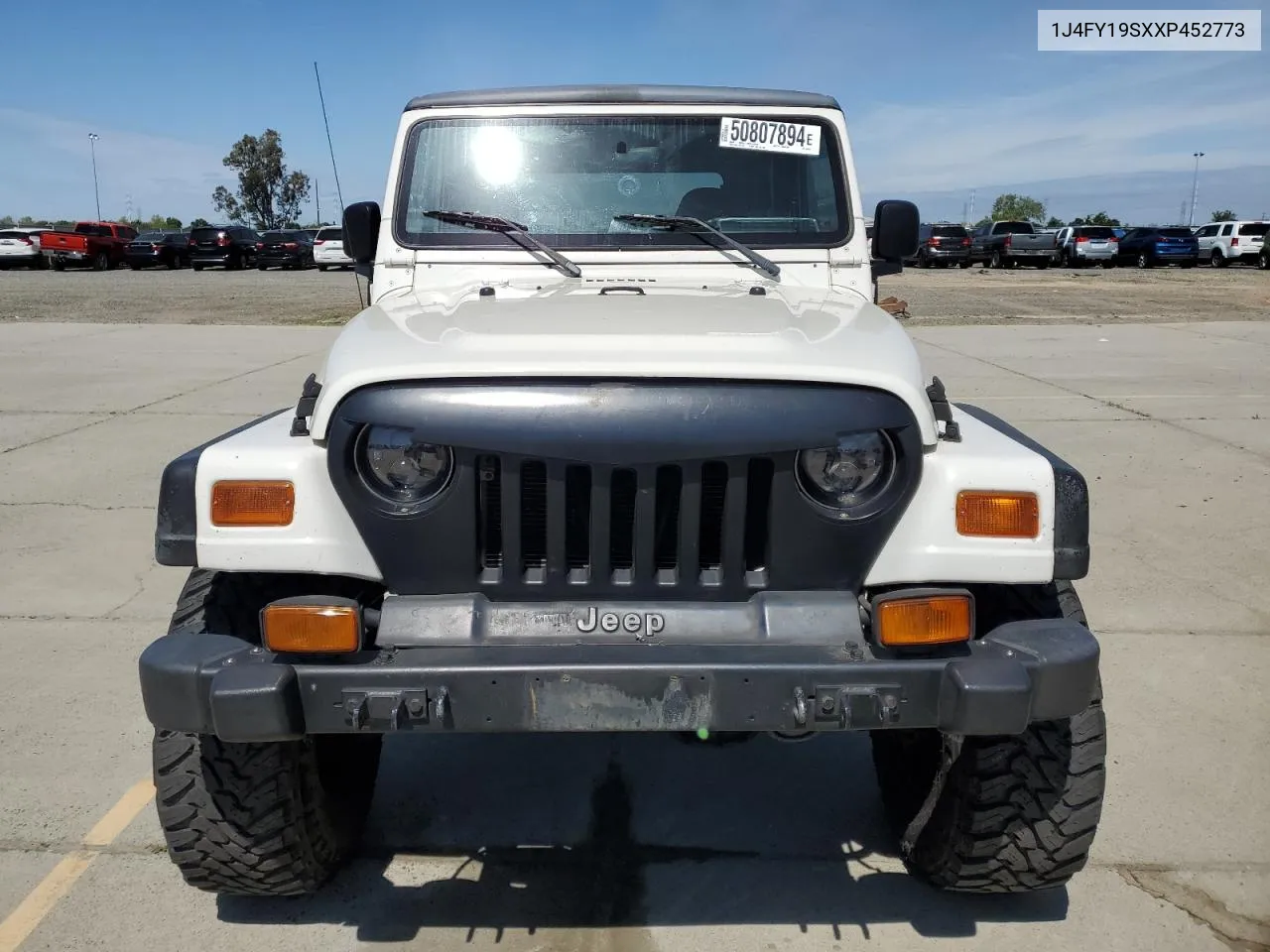 1999 Jeep Wrangler / Tj Sport VIN: 1J4FY19SXXP452773 Lot: 50807894