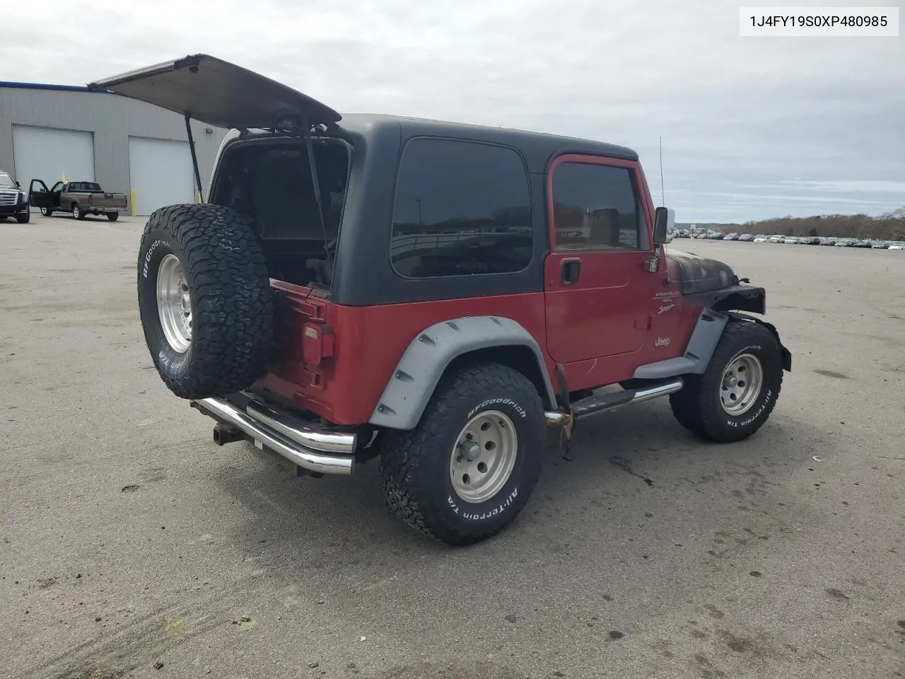 1999 Jeep Wrangler / Tj Sport VIN: 1J4FY19S0XP480985 Lot: 51725314