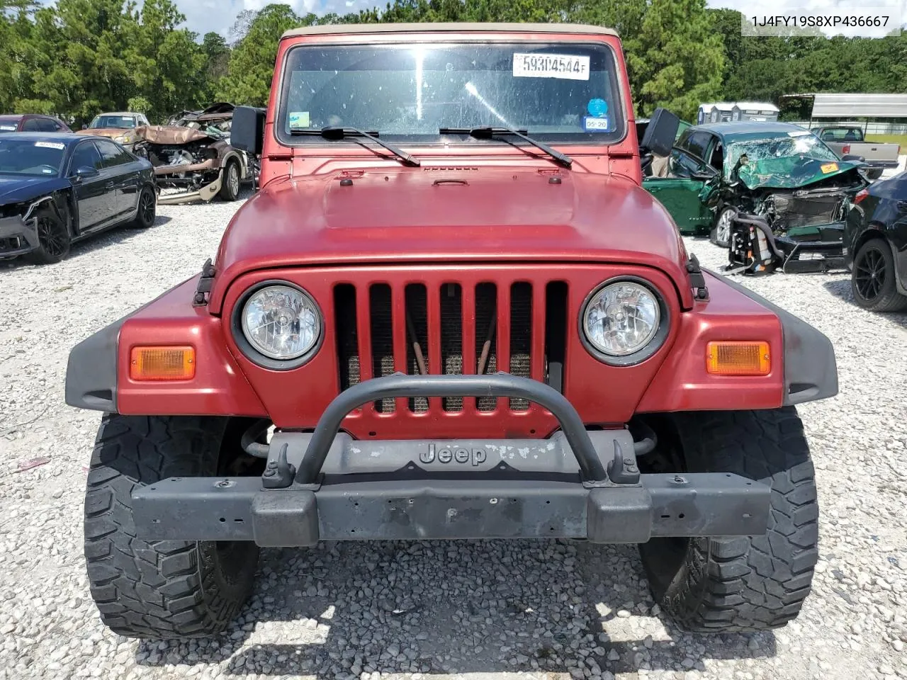 1999 Jeep Wrangler / Tj Sport VIN: 1J4FY19S8XP436667 Lot: 59304544