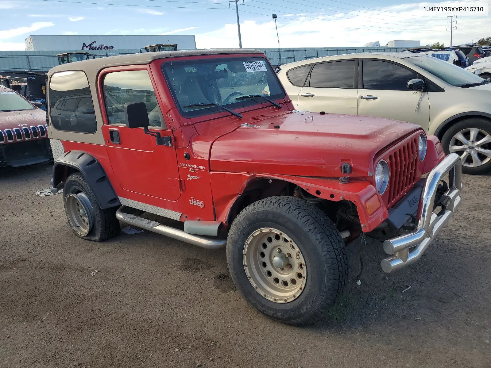 1999 Jeep Wrangler / Tj Sport VIN: 1J4FY19SXXP415710 Lot: 60761744