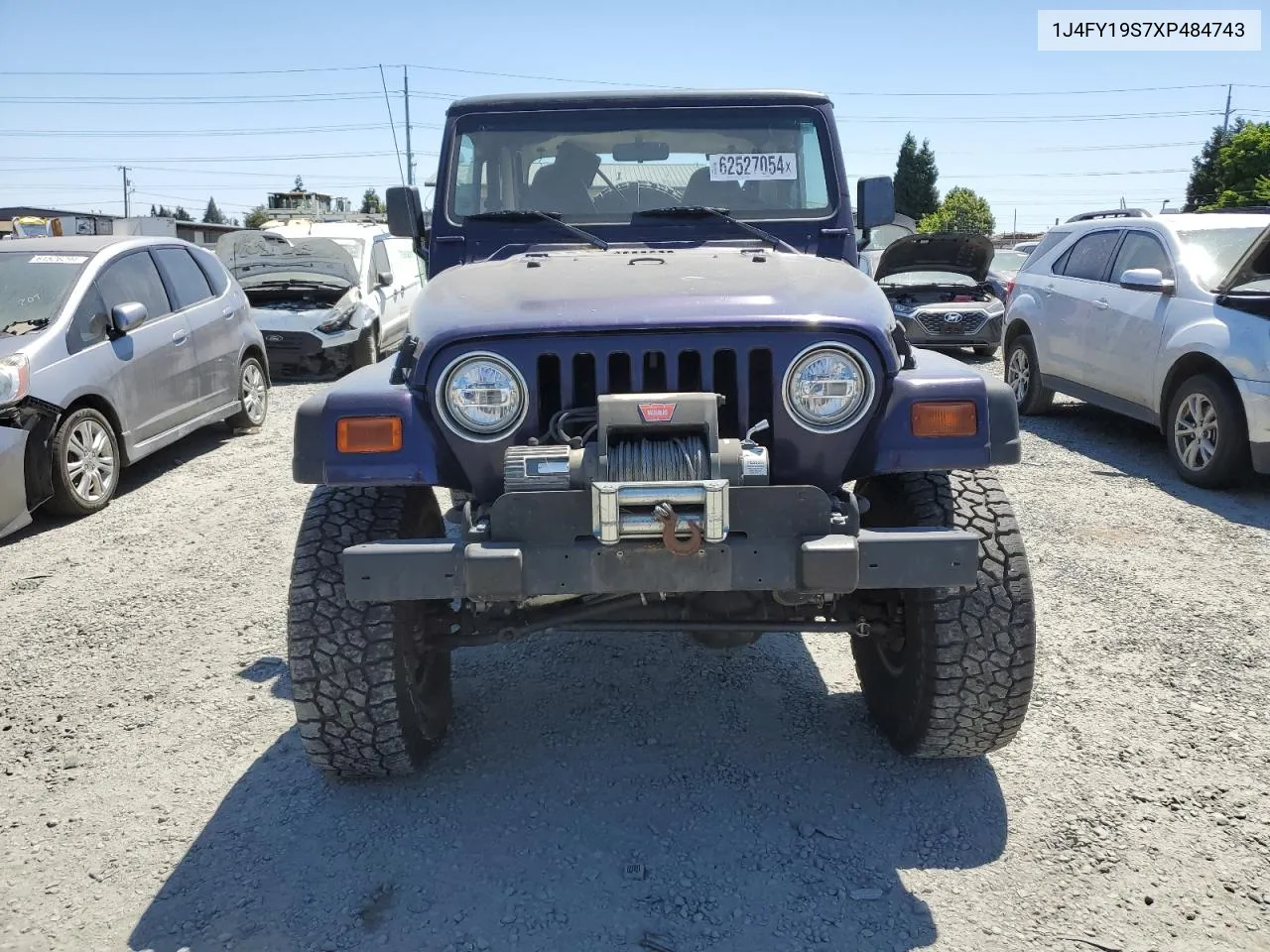 1999 Jeep Wrangler / Tj Sport VIN: 1J4FY19S7XP484743 Lot: 62527054