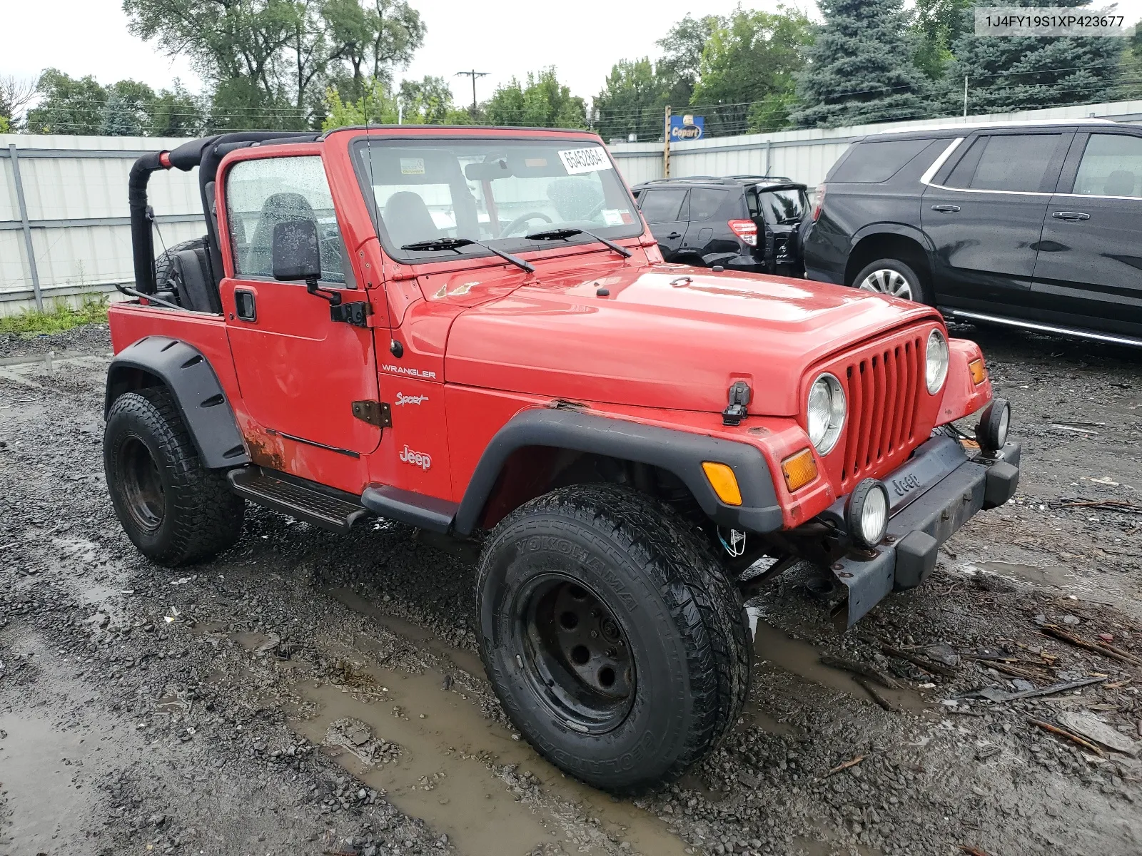 1999 Jeep Wrangler / Tj Sport VIN: 1J4FY19S1XP423677 Lot: 65452864