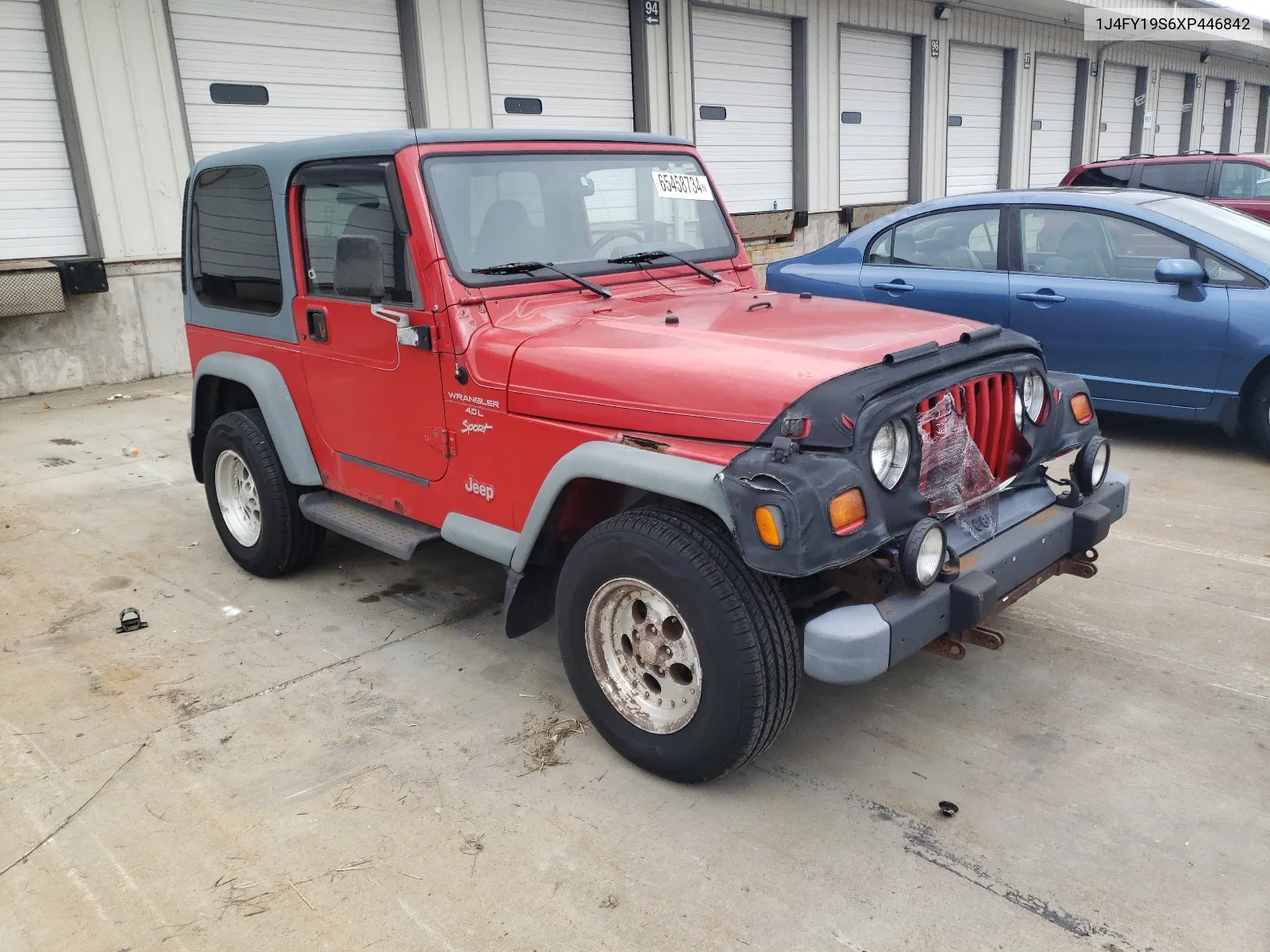 1999 Jeep Wrangler / Tj Sport VIN: 1J4FY19S6XP446842 Lot: 65458734