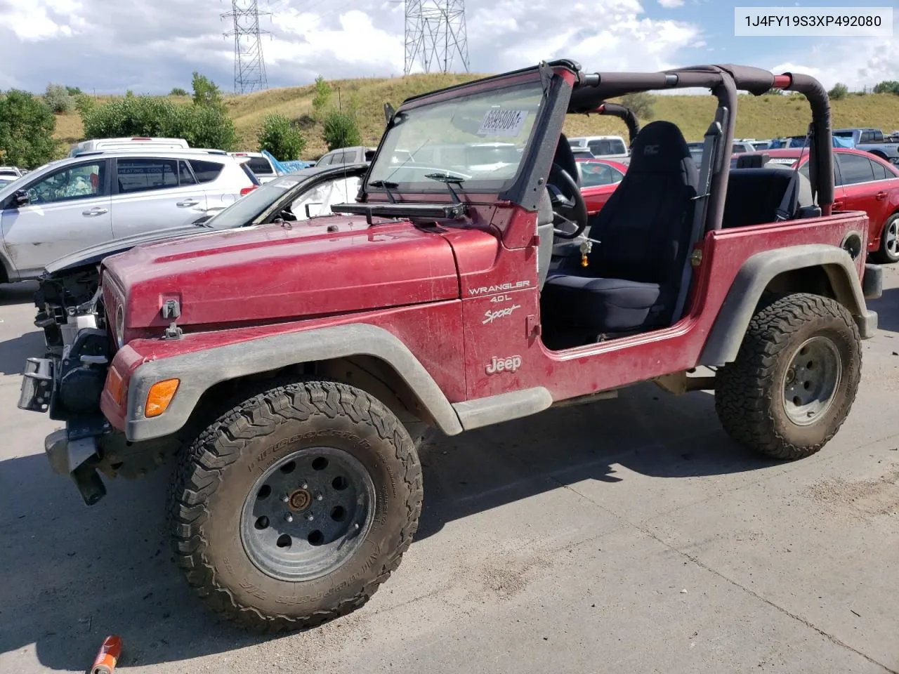 1999 Jeep Wrangler / Tj Sport VIN: 1J4FY19S3XP492080 Lot: 66959004