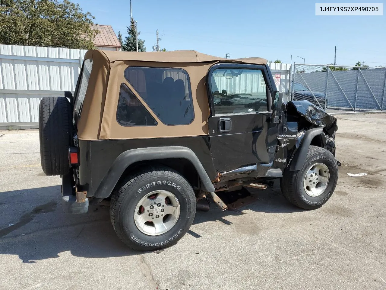 1999 Jeep Wrangler / Tj Sport VIN: 1J4FY19S7XP490705 Lot: 68496524