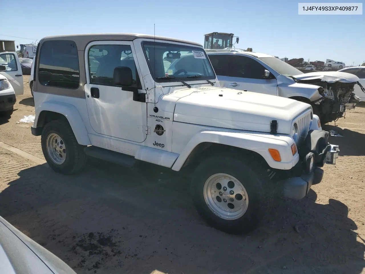 1999 Jeep Wrangler / Tj Sahara VIN: 1J4FY49S3XP409877 Lot: 72223874