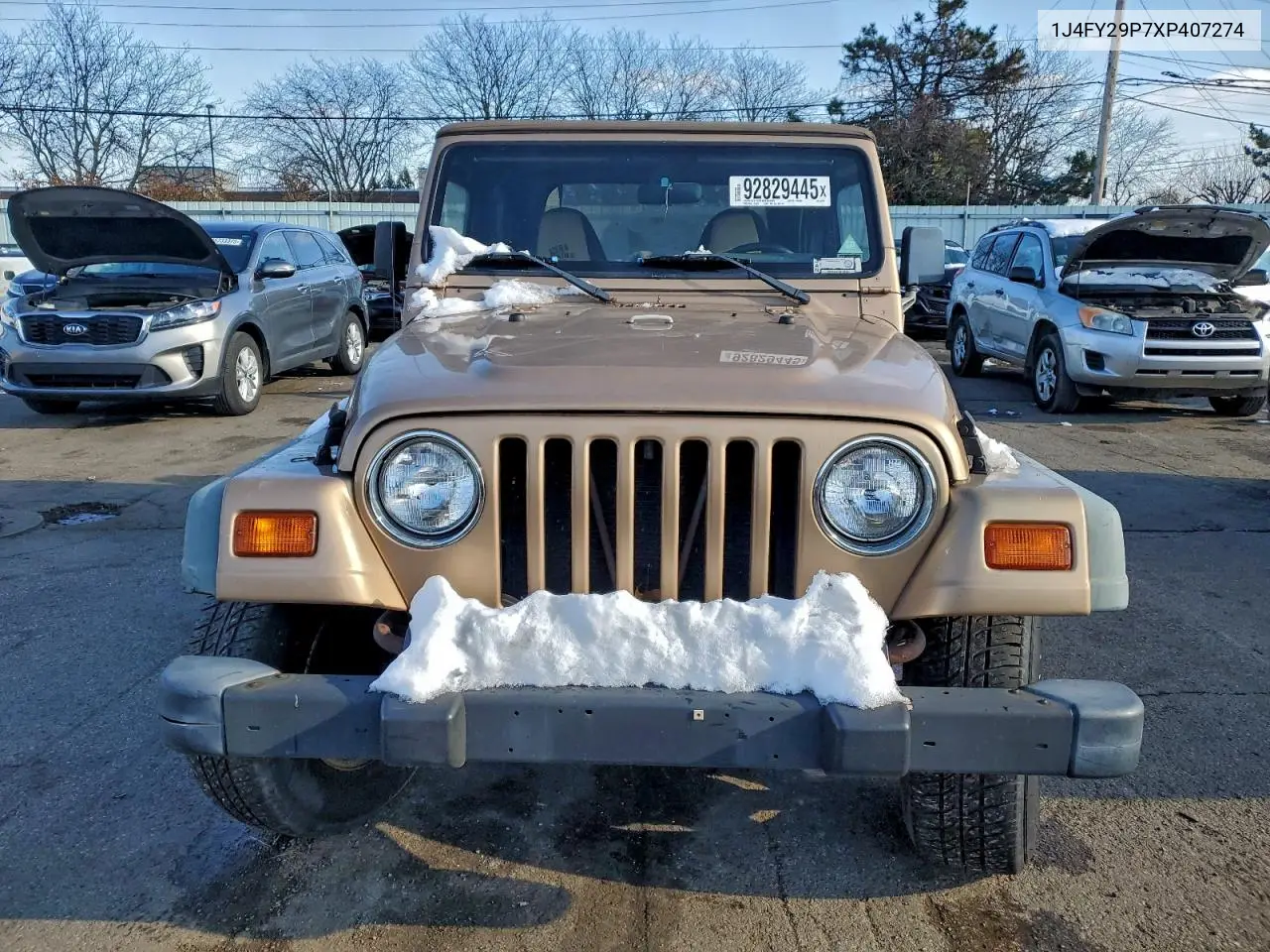 1J4FY29P7XP407274 1999 Jeep Wrangler / Tj Se