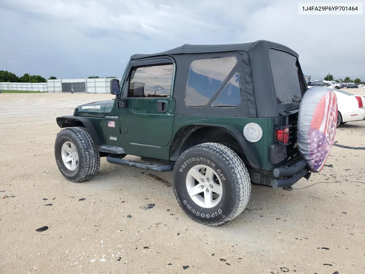 2000 Jeep Wrangler / Tj Se VIN: 1J4FA29P6YP701464 Lot: 58955844