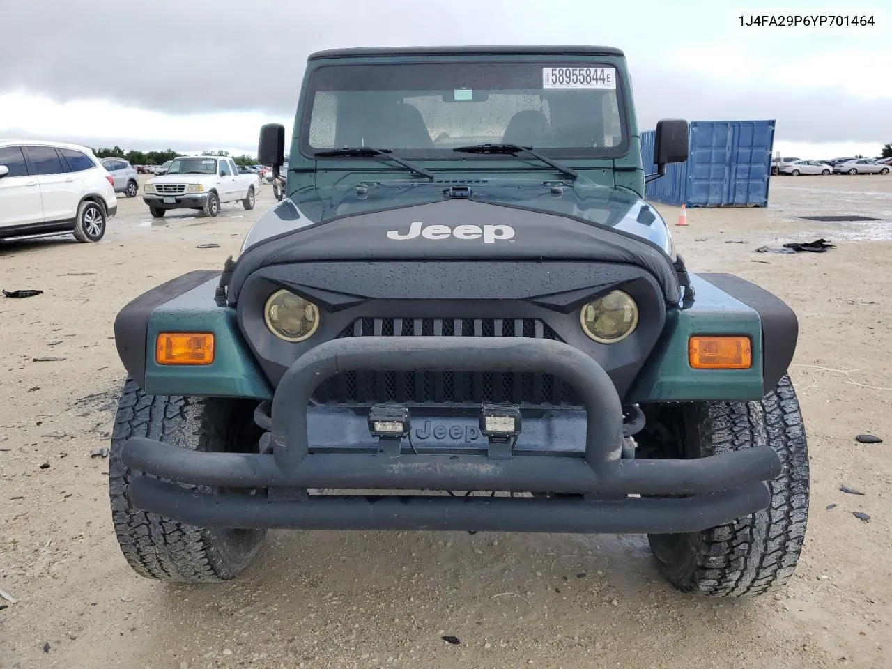 2000 Jeep Wrangler / Tj Se VIN: 1J4FA29P6YP701464 Lot: 58955844