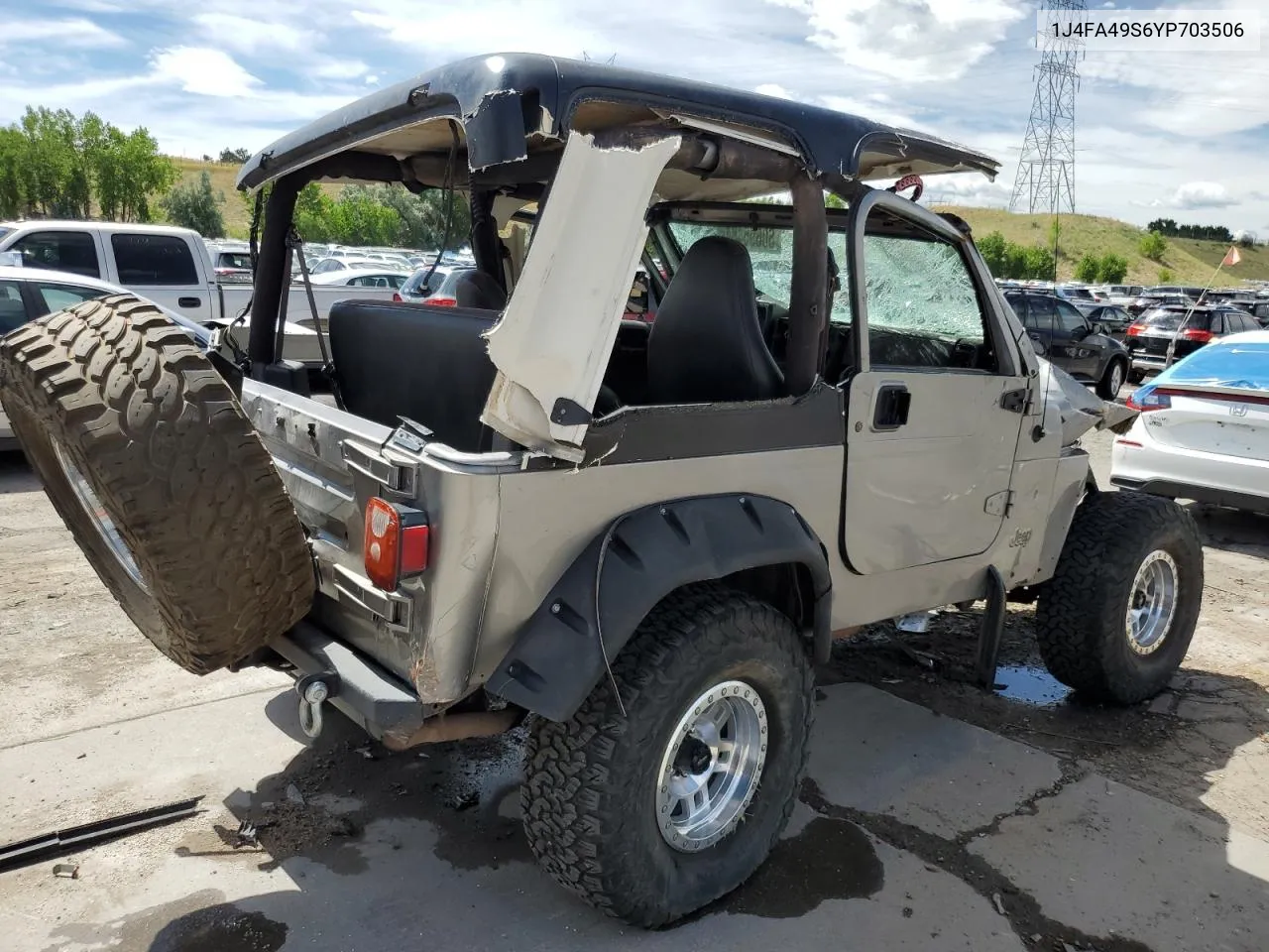 2000 Jeep Wrangler / Tj Sport VIN: 1J4FA49S6YP703506 Lot: 60695484