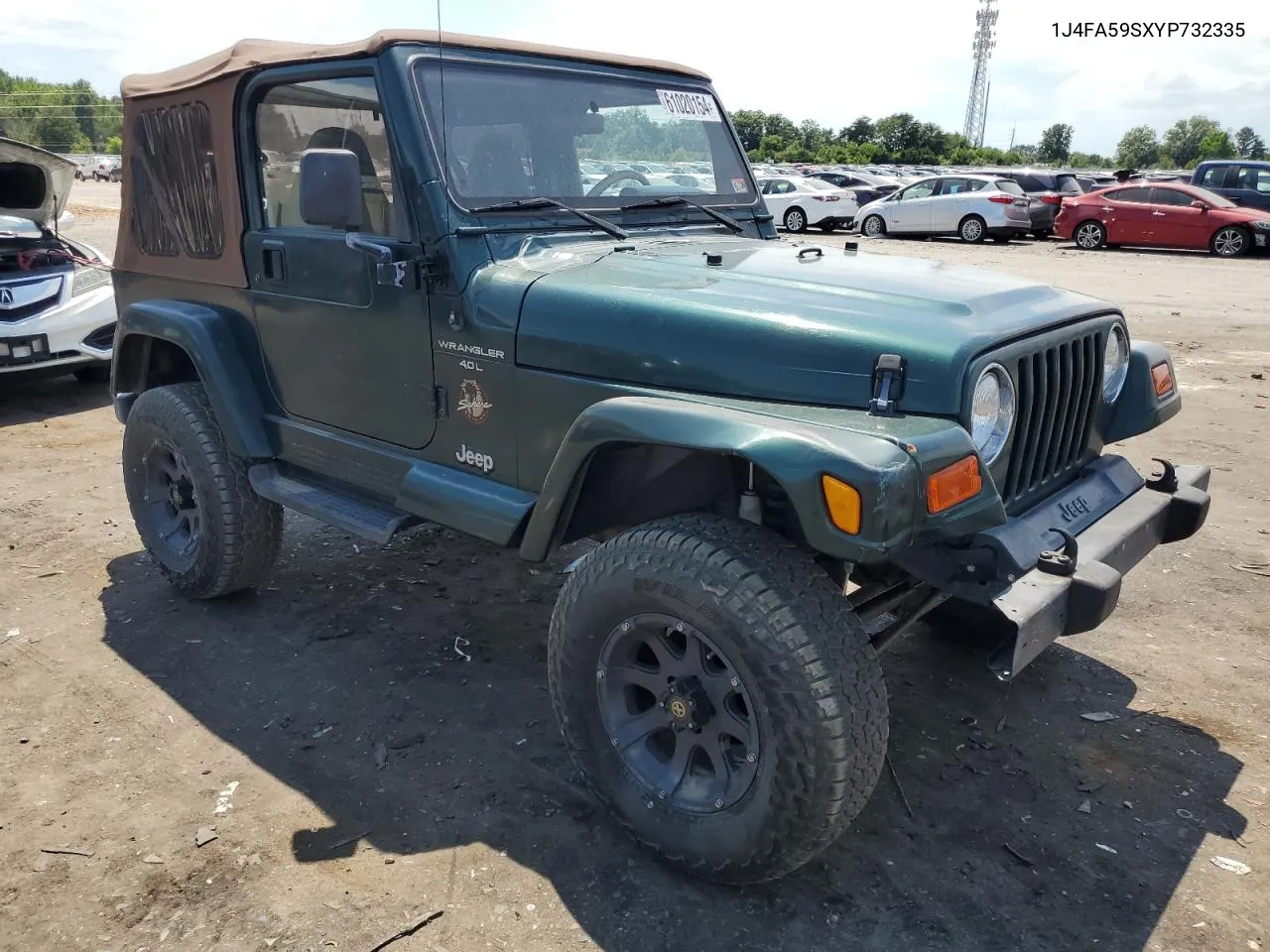 1J4FA59SXYP732335 2000 Jeep Wrangler / Tj Sahara