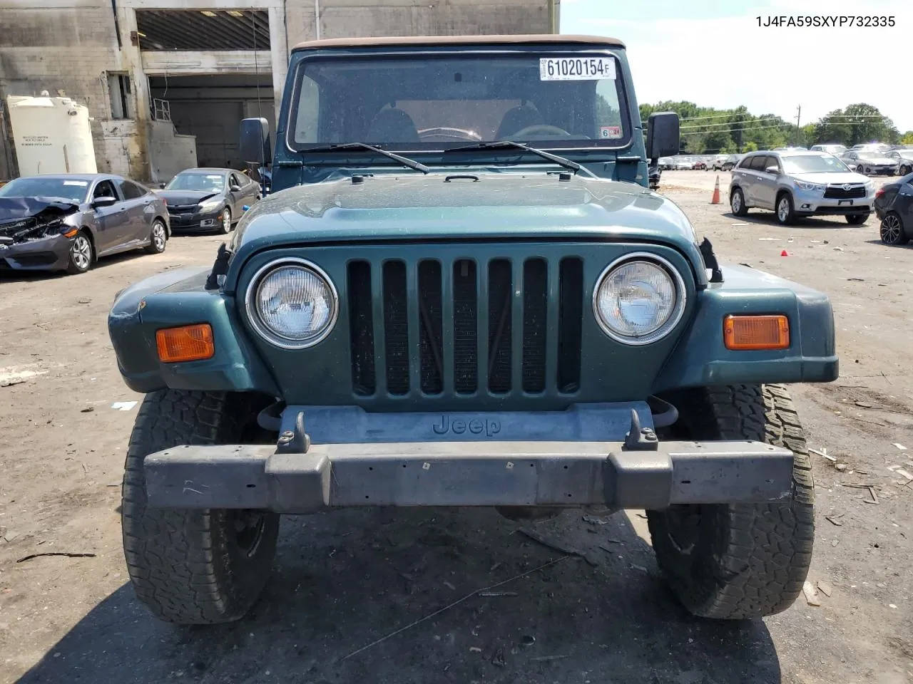 2000 Jeep Wrangler / Tj Sahara VIN: 1J4FA59SXYP732335 Lot: 61020154