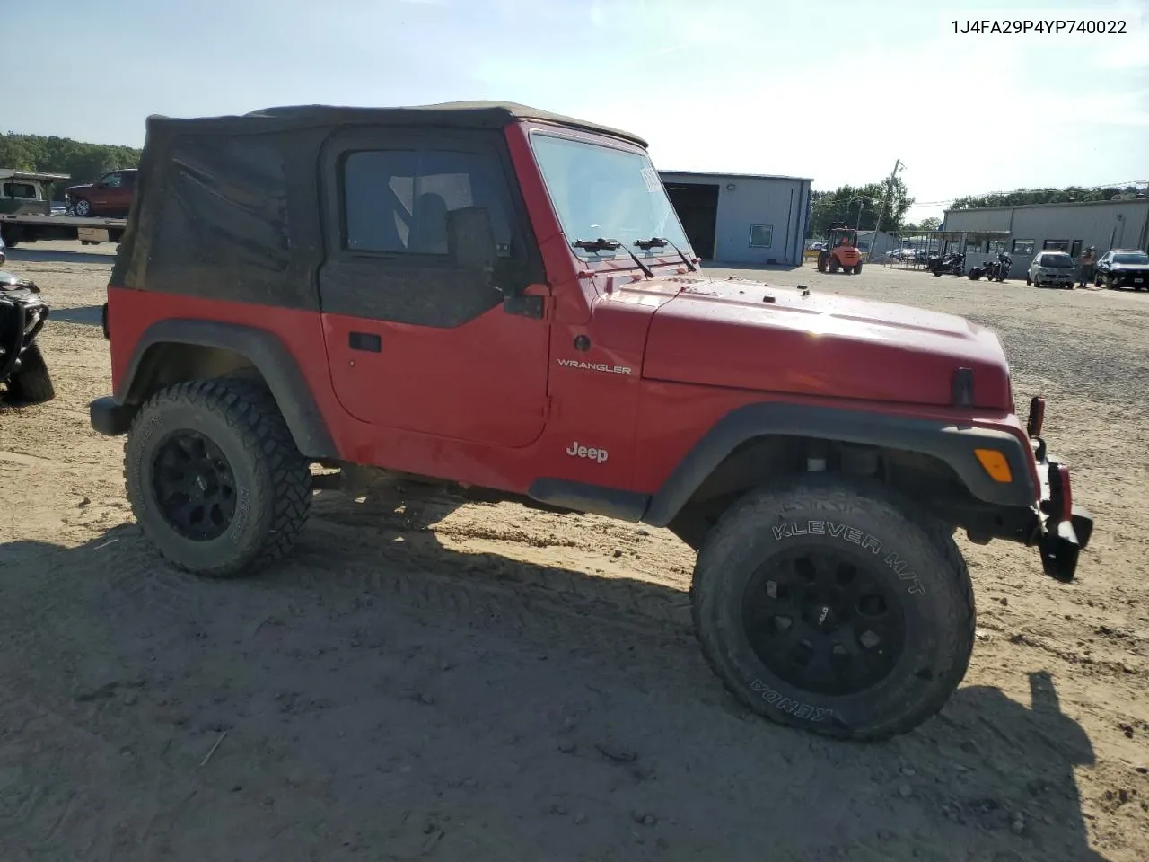 2000 Jeep Wrangler / Tj Se VIN: 1J4FA29P4YP740022 Lot: 61619674