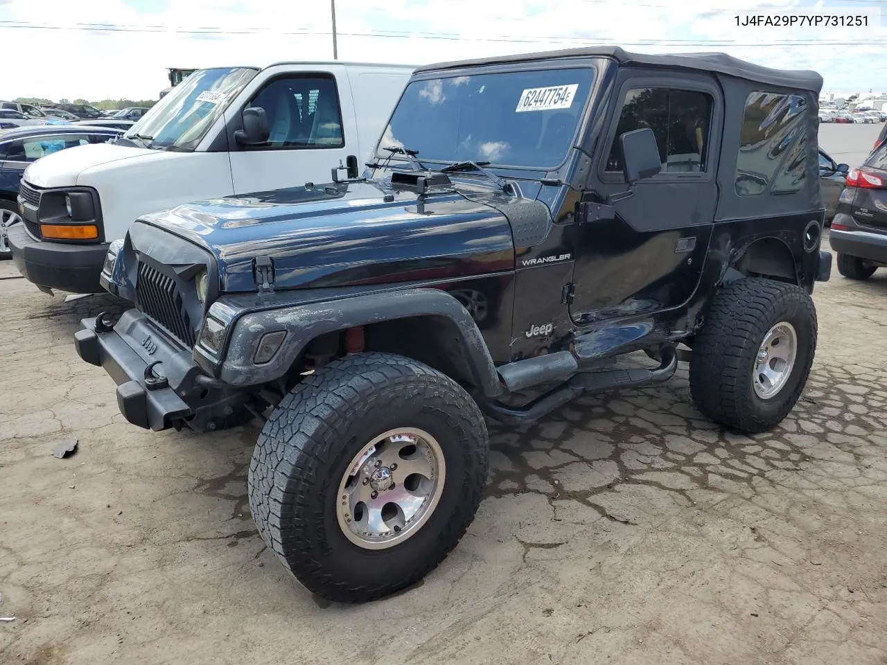 2000 Jeep Wrangler / Tj Se VIN: 1J4FA29P7YP731251 Lot: 62447754